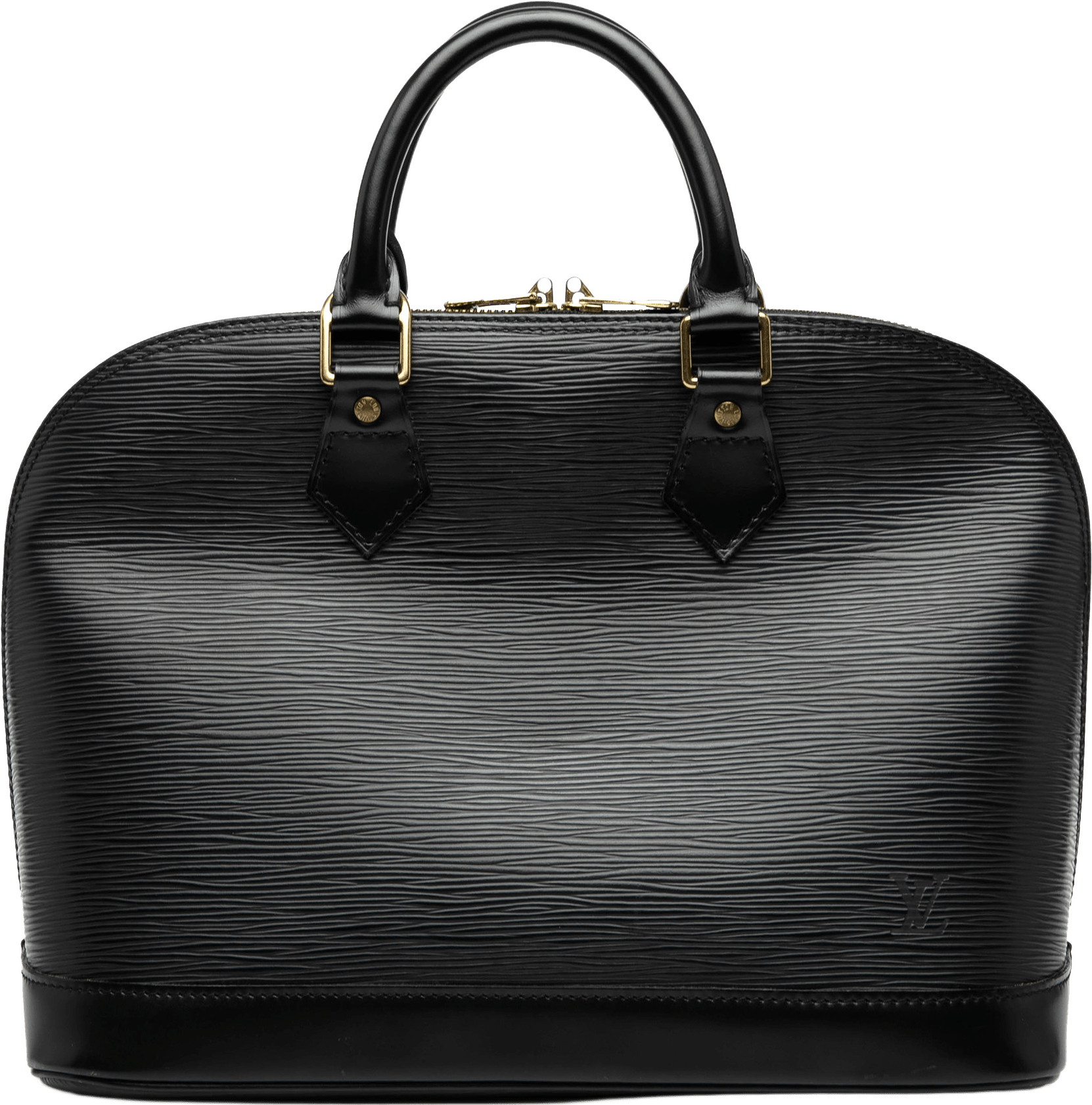 Louis Vuitton Epi Alma Pm, från Luxclusif, i färgen black.