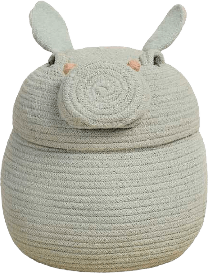 Korg För Barn, från LORENA CANALS, i färgen Henry The Hippo.