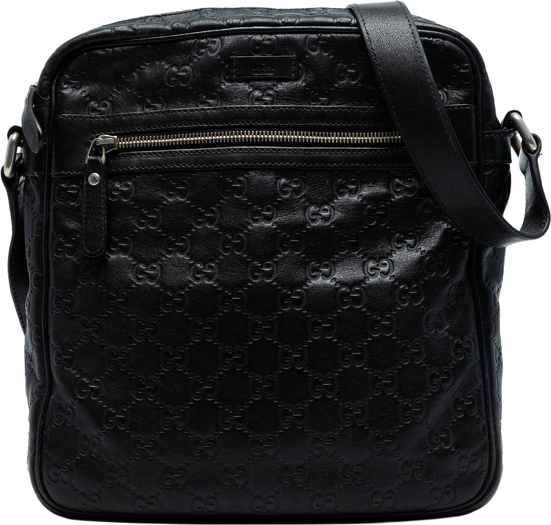 Gucci Guccissima Crossbody, från Luxclusif, i färgen black.