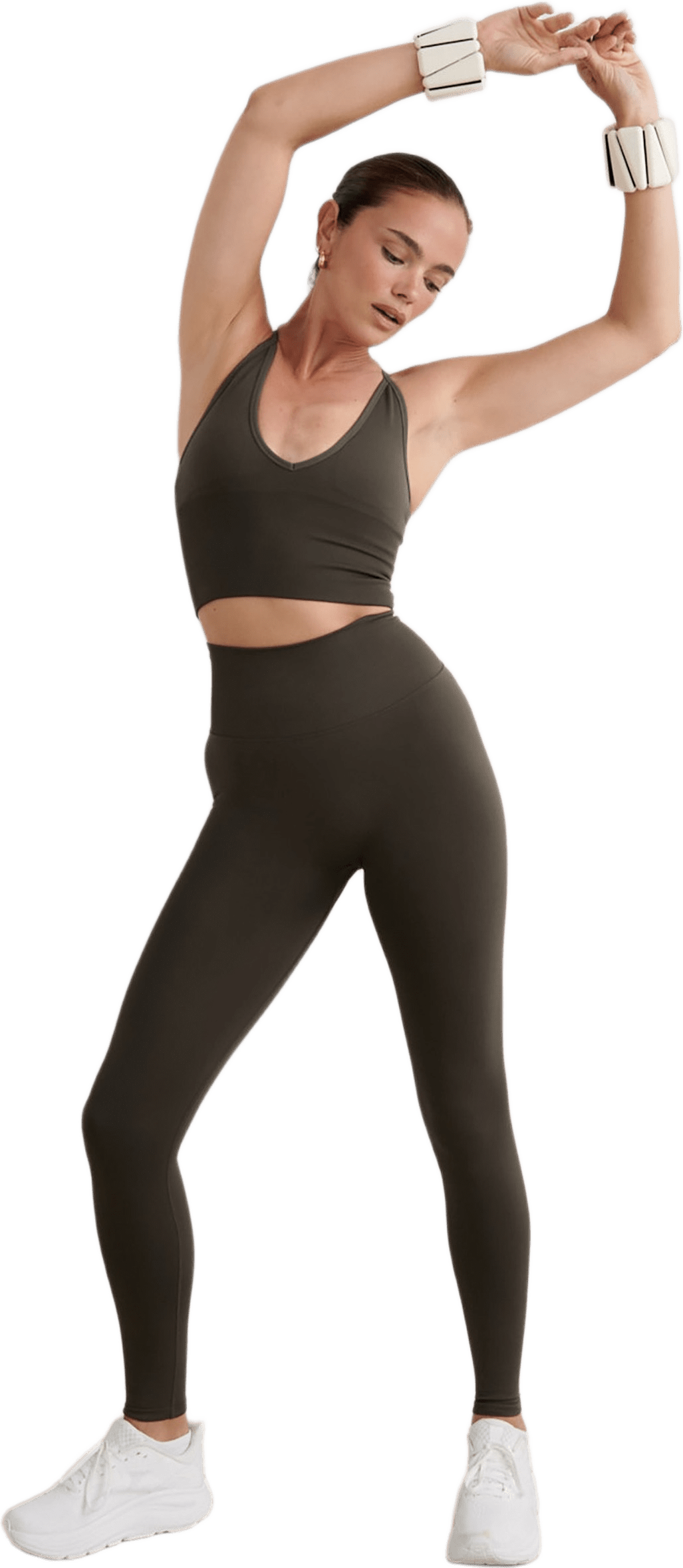 Shape Seamless Tall Tights, från aim'n, i färgen dark ivy.