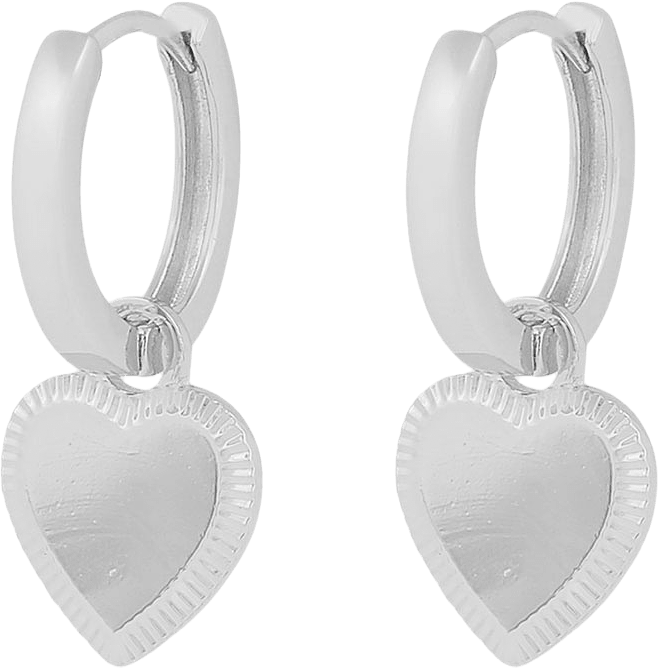 Rule Heart Pendant Ear, från SNÖ of Sweden, i färgen plain s.