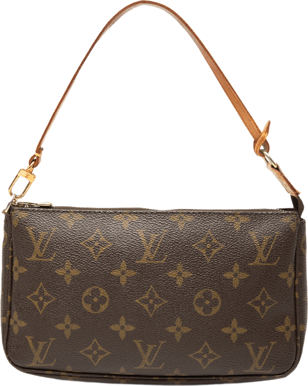 Louis Vuitton Monogram Pochette Accessoires, från Luxclusif, i färgen brun.