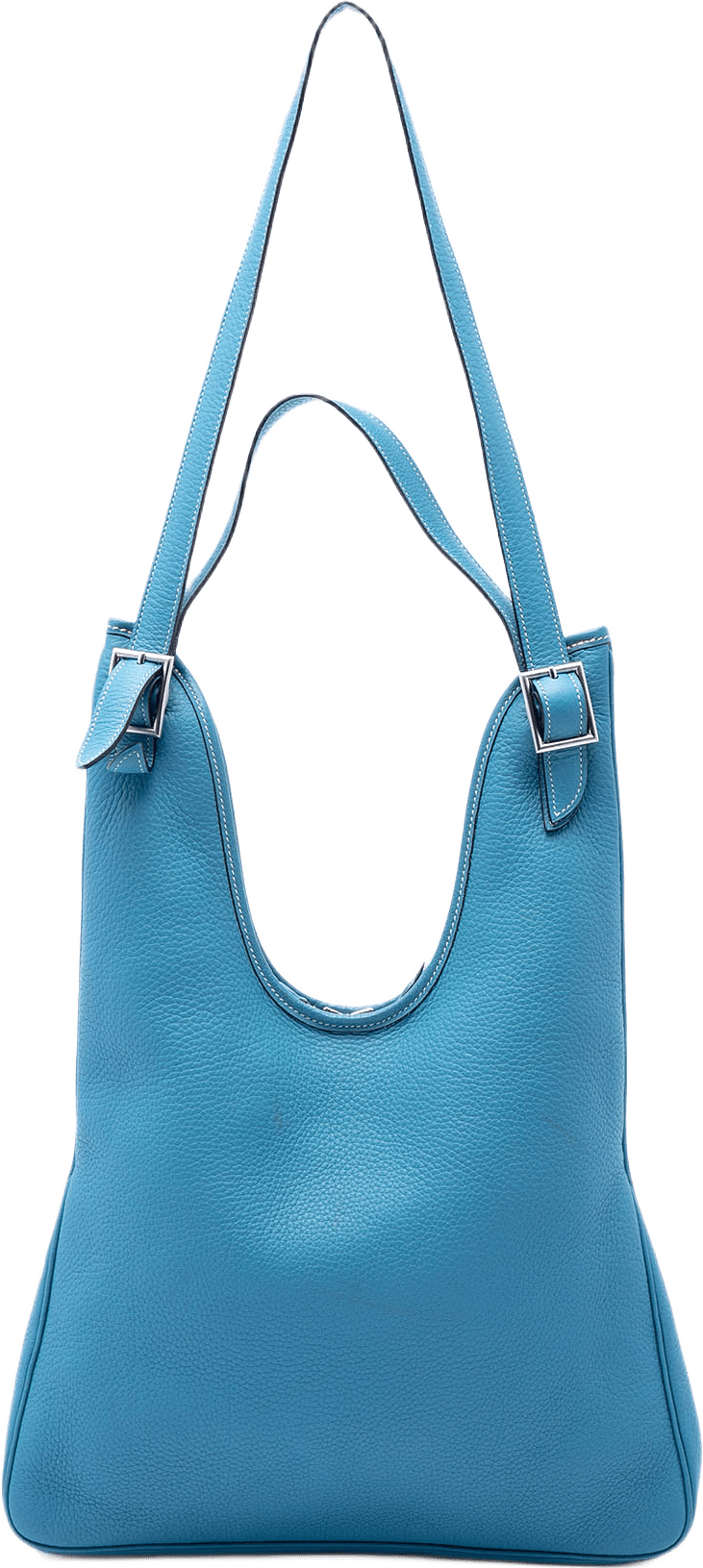 Hermès Clemence Massai Pm, från Luxclusif, i färgen blue.