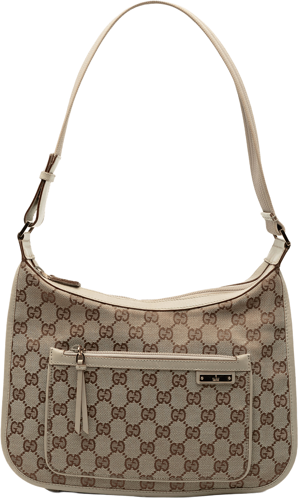 Gucci Gg Canvas Shoulder Bag, från Luxclusif, i färgen beige.