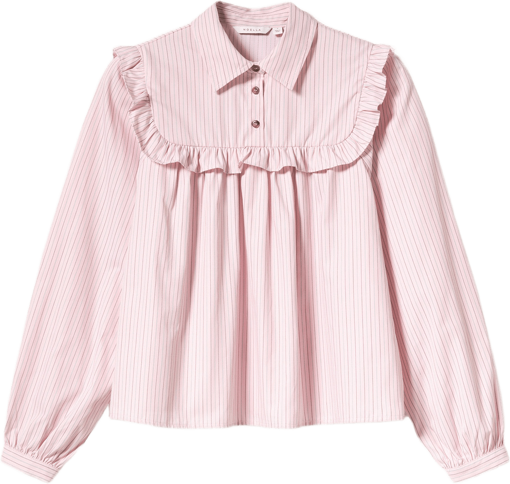 N-mikayla Blouse - Donnie Blush Stripe, från Noella, i färgen donnie blush stripe.