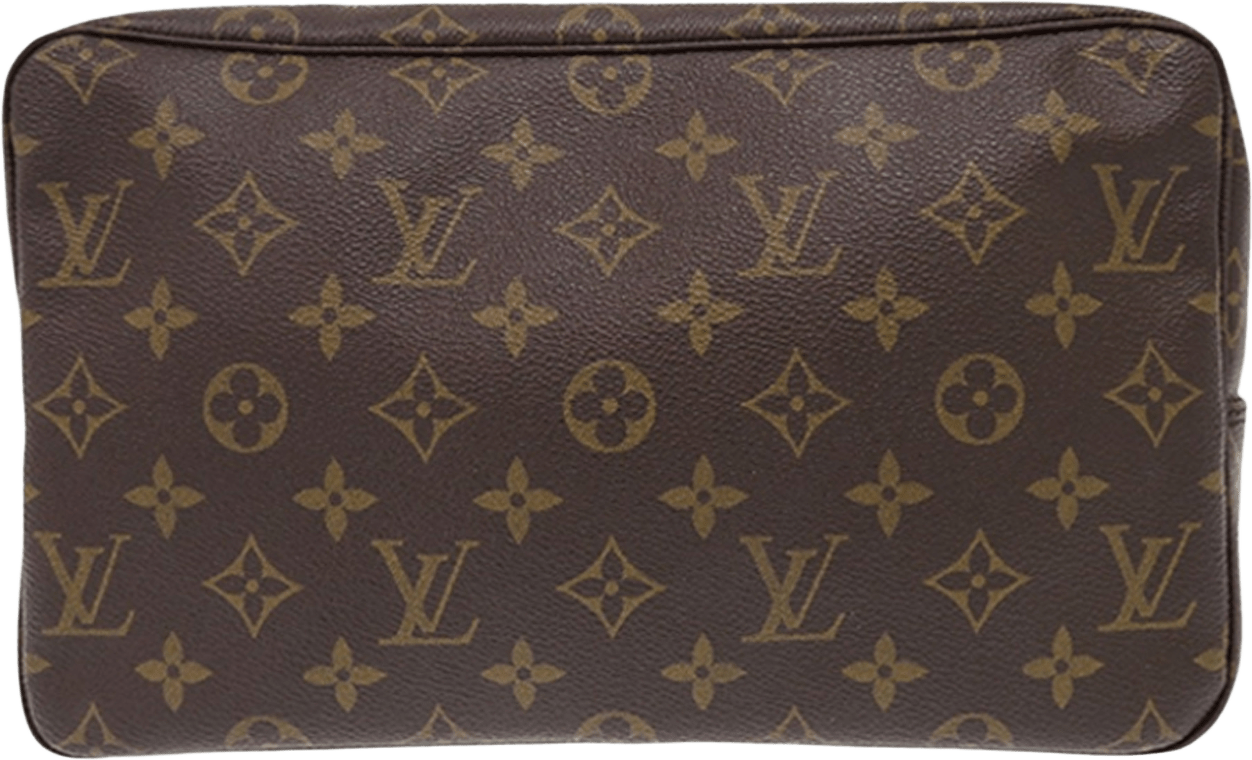 Louis Vuitton Monogram Trousse Toilette 28, från Luxclusif, i färgen brown.