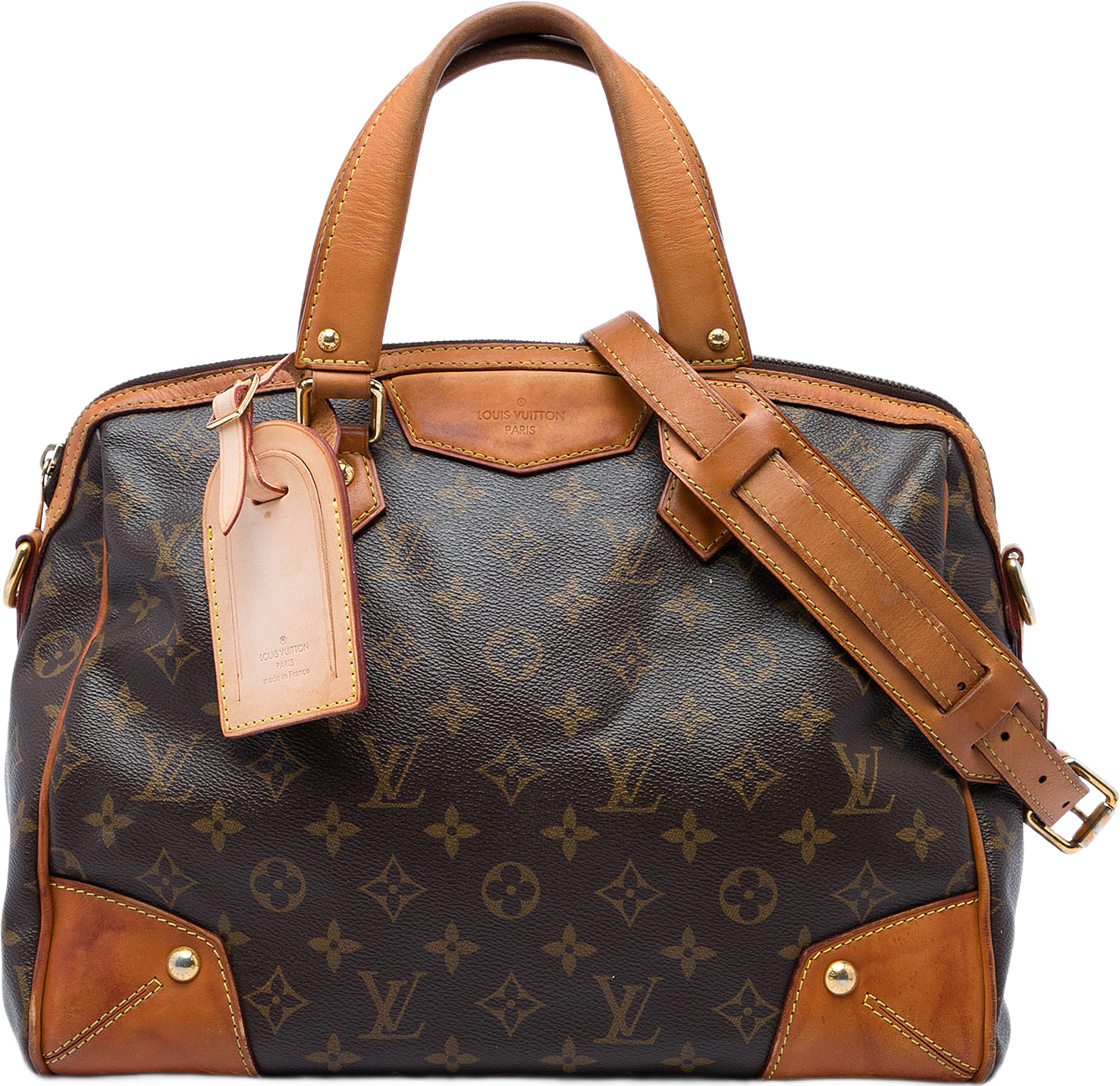 Louis Vuitton Monogram Retiro Pm, från Luxclusif, i färgen brun.