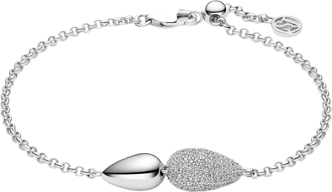 Armband Goccia Due, från Sif Jakobs Jewellery, i färgen silver.