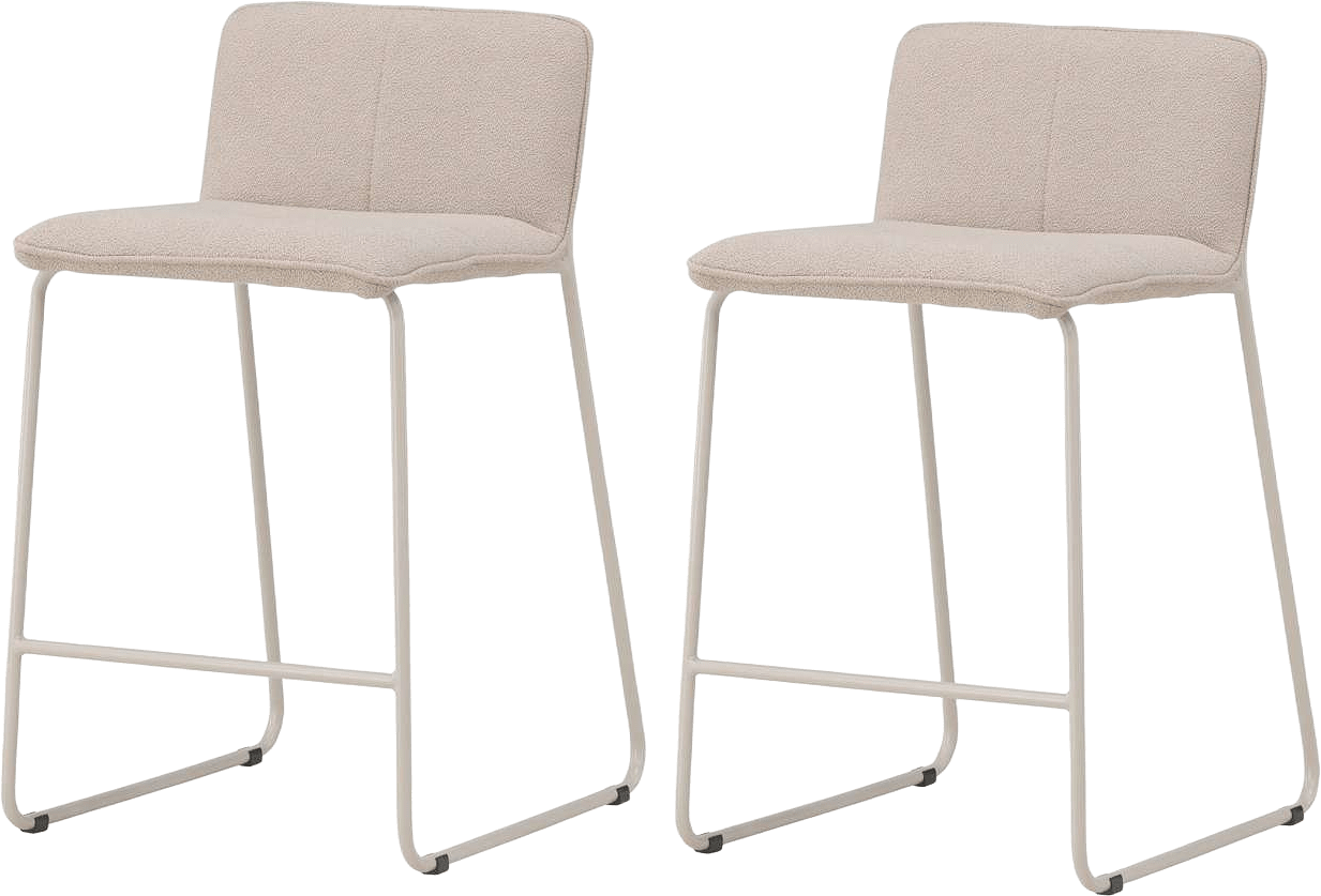 Bisbee Barstol 2-pack, från Venture Home, i färgen beige.