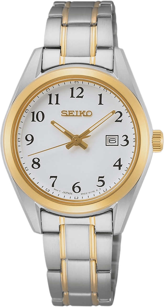 Seiko Classic Vit/bicolor, Metallband - Sur466p1, från Seiko, i färgen 1.