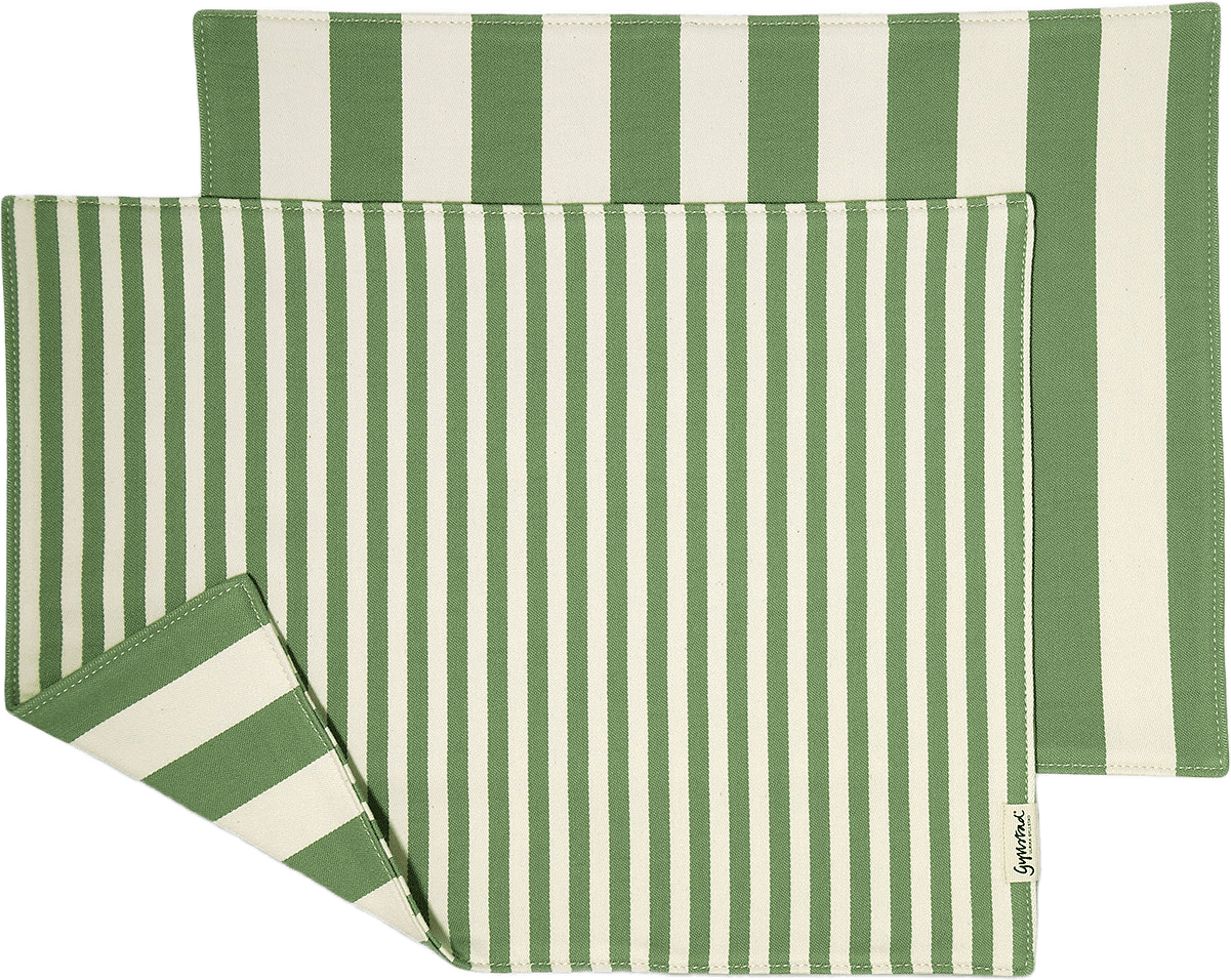Bordstablett Rand, 2-pack, från Gyllstad, i färgen grön.
