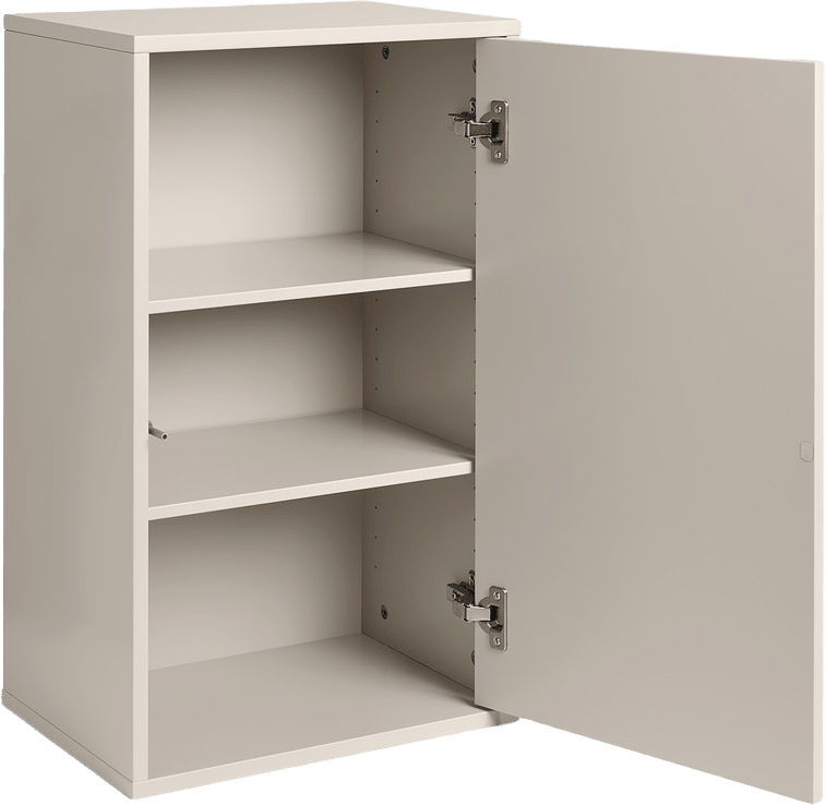 Wall Cabinet - Silver Cloud Grey, från ReCollector, i färgen silver cloud grey.