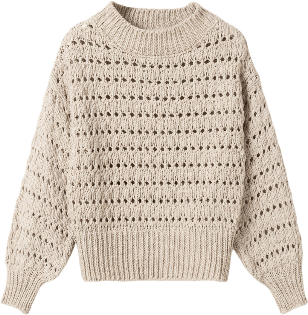 Loranne Knit - Oatmeal, från Noella, i färgen oatmeal.