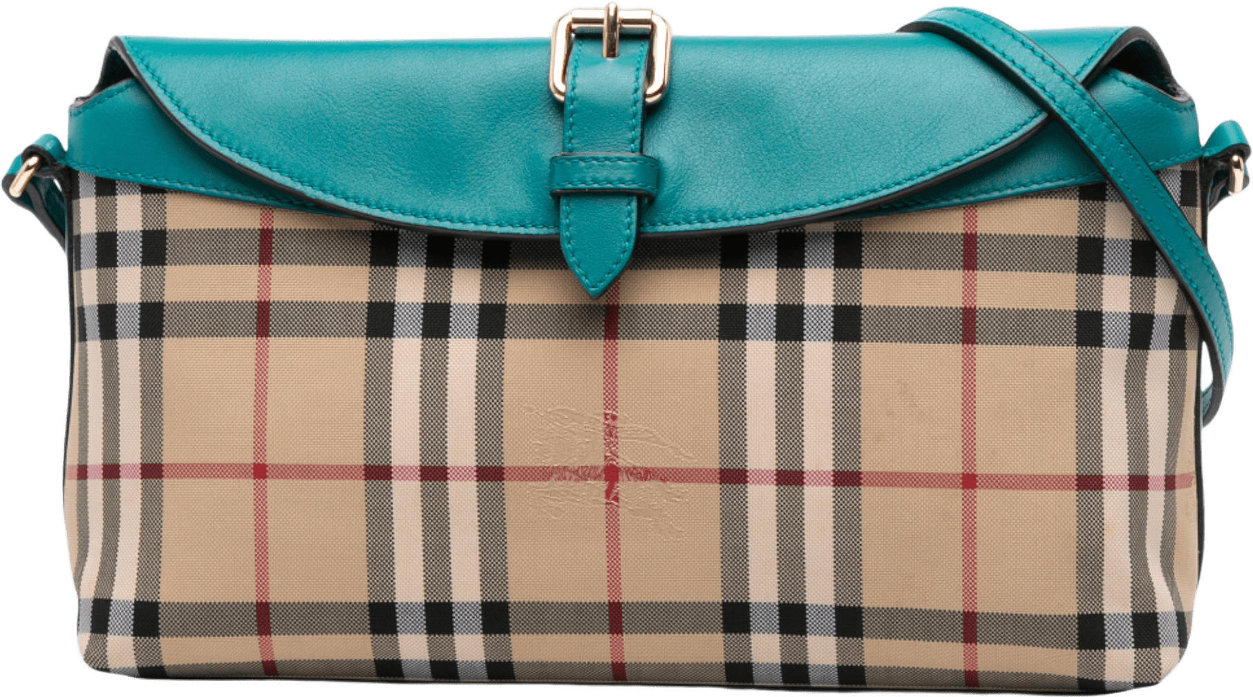 Burberry Haymarket Check Coated Canvas Leah Crossbody, från Luxclusif, i färgen beige.