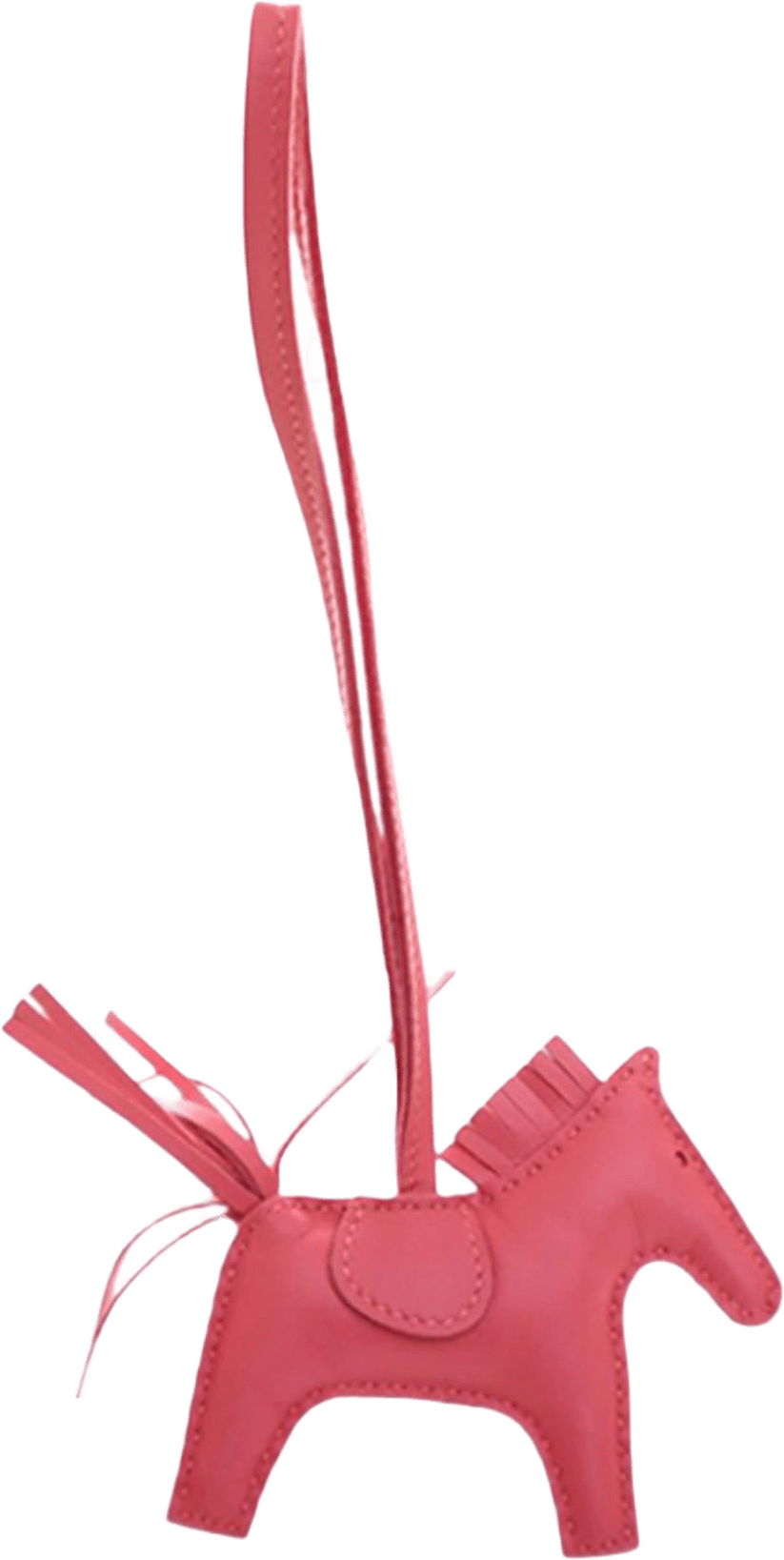 Hermès Milo Lambskin And Swift Grigri Rodeo Pegase Bag Charm Pm, från Luxclusif, i färgen pink.