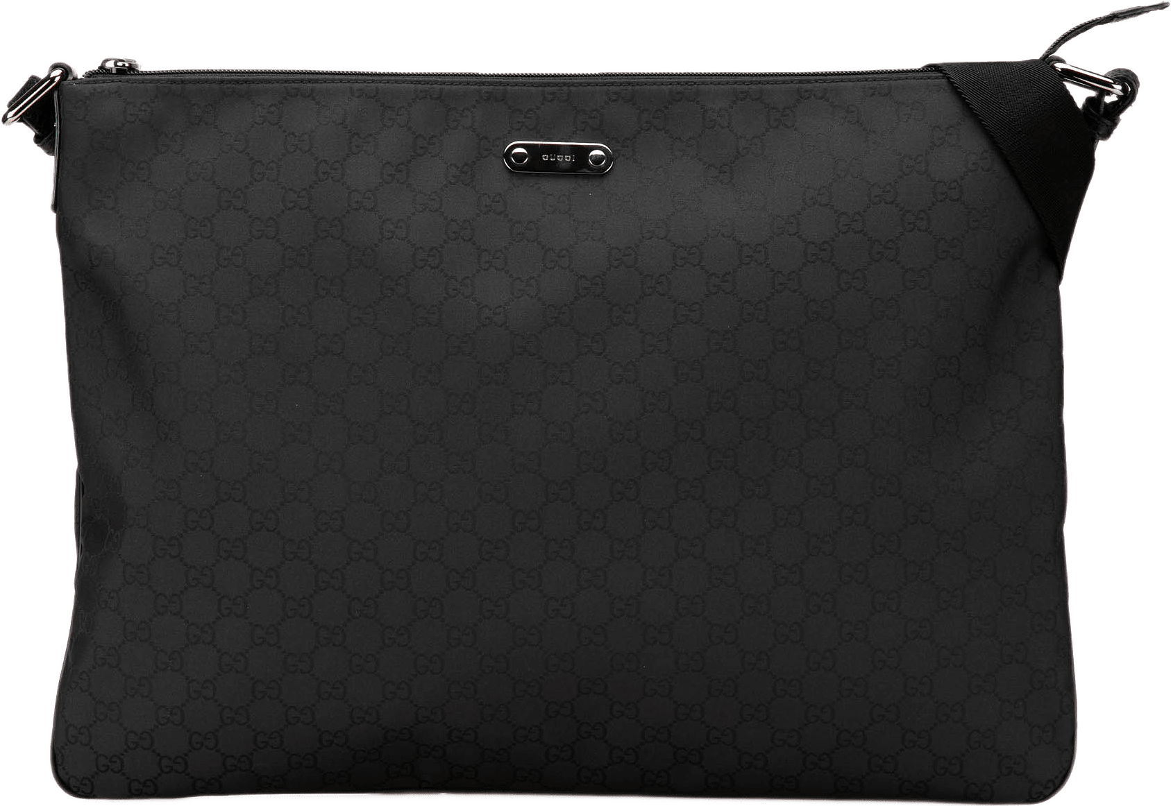 Gucci Gg Nylon Crossbody, från Luxclusif, i färgen svart.
