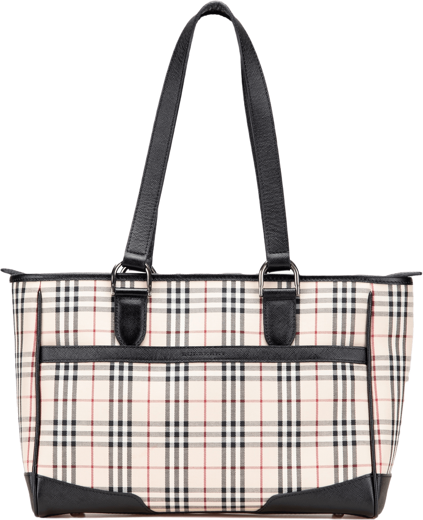 Burberry House Check Canvas Tote, från Luxclusif, i färgen beige.