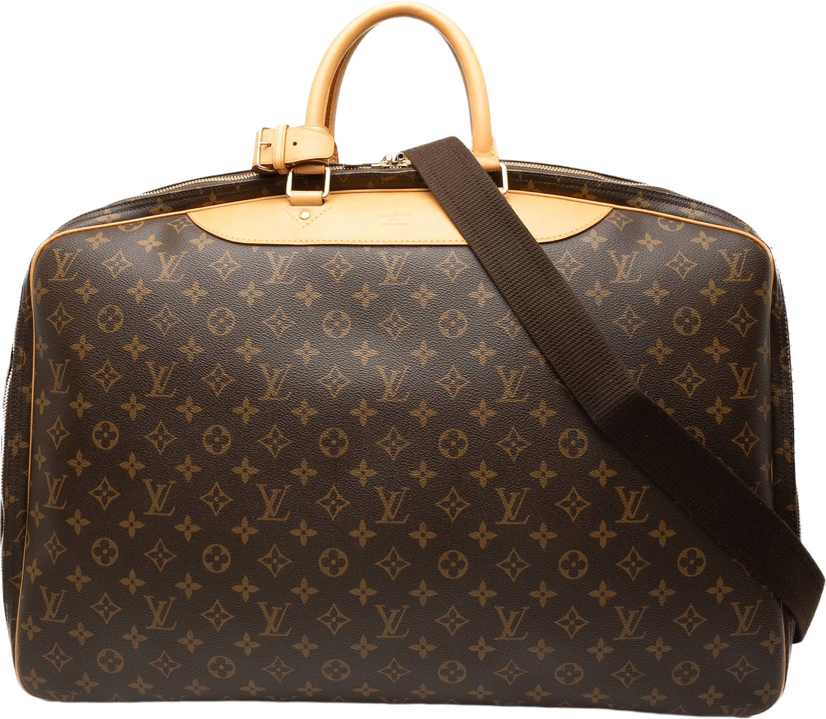 Louis Vuitton Monogram Alize 3 Poches, från Luxclusif, i färgen brown.