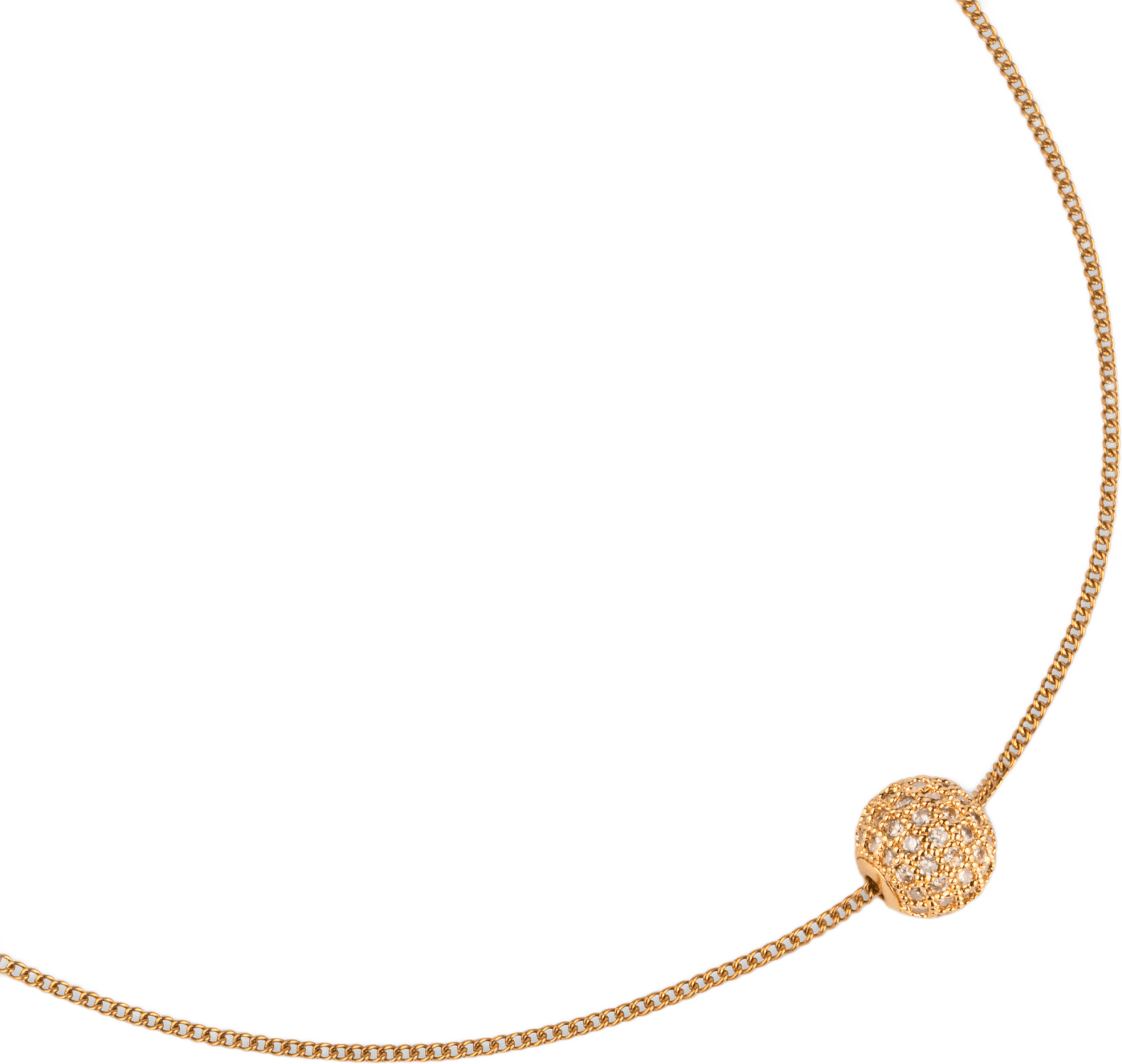 Angela Halsband 45 Cm, från pfgSTOCKHOLM, i färgen gold.