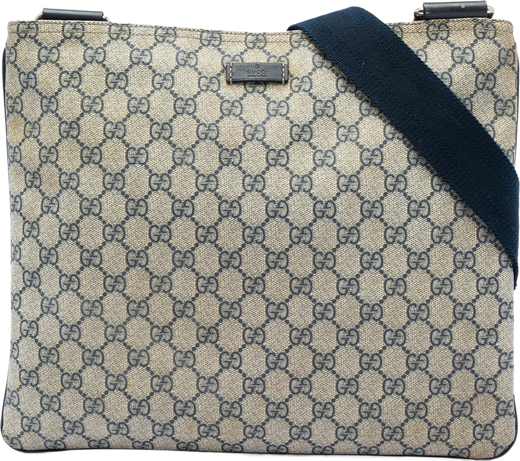 Gucci Gg Supreme Crossbody, från Luxclusif, i färgen beige.