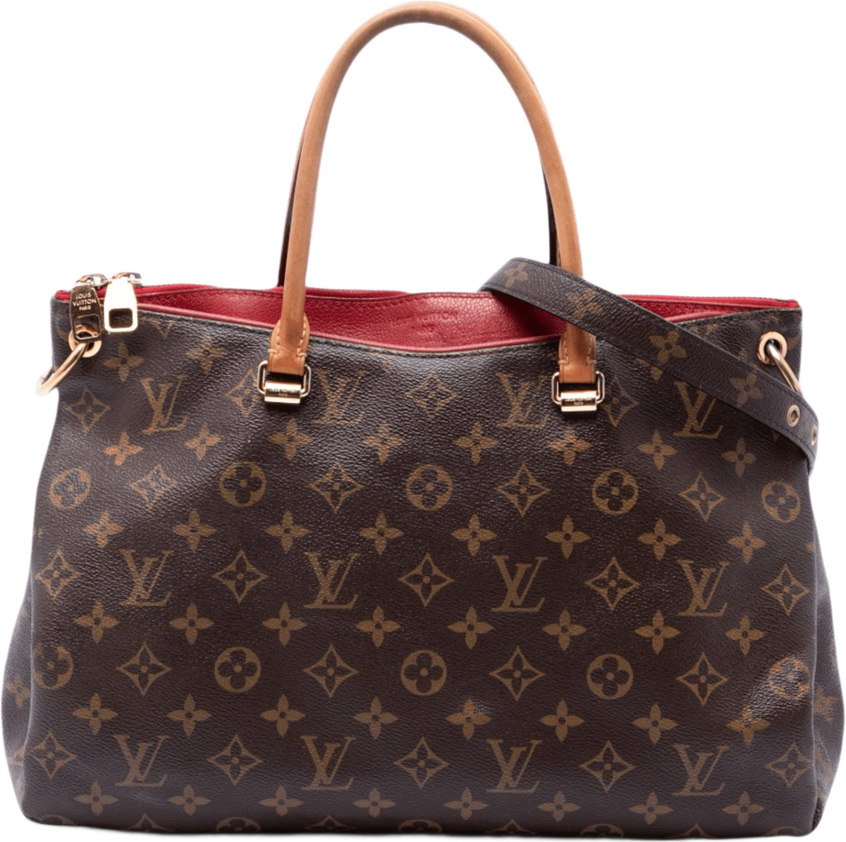 Louis Vuitton Monogram Pallas Mm, från Luxclusif, i färgen brun.