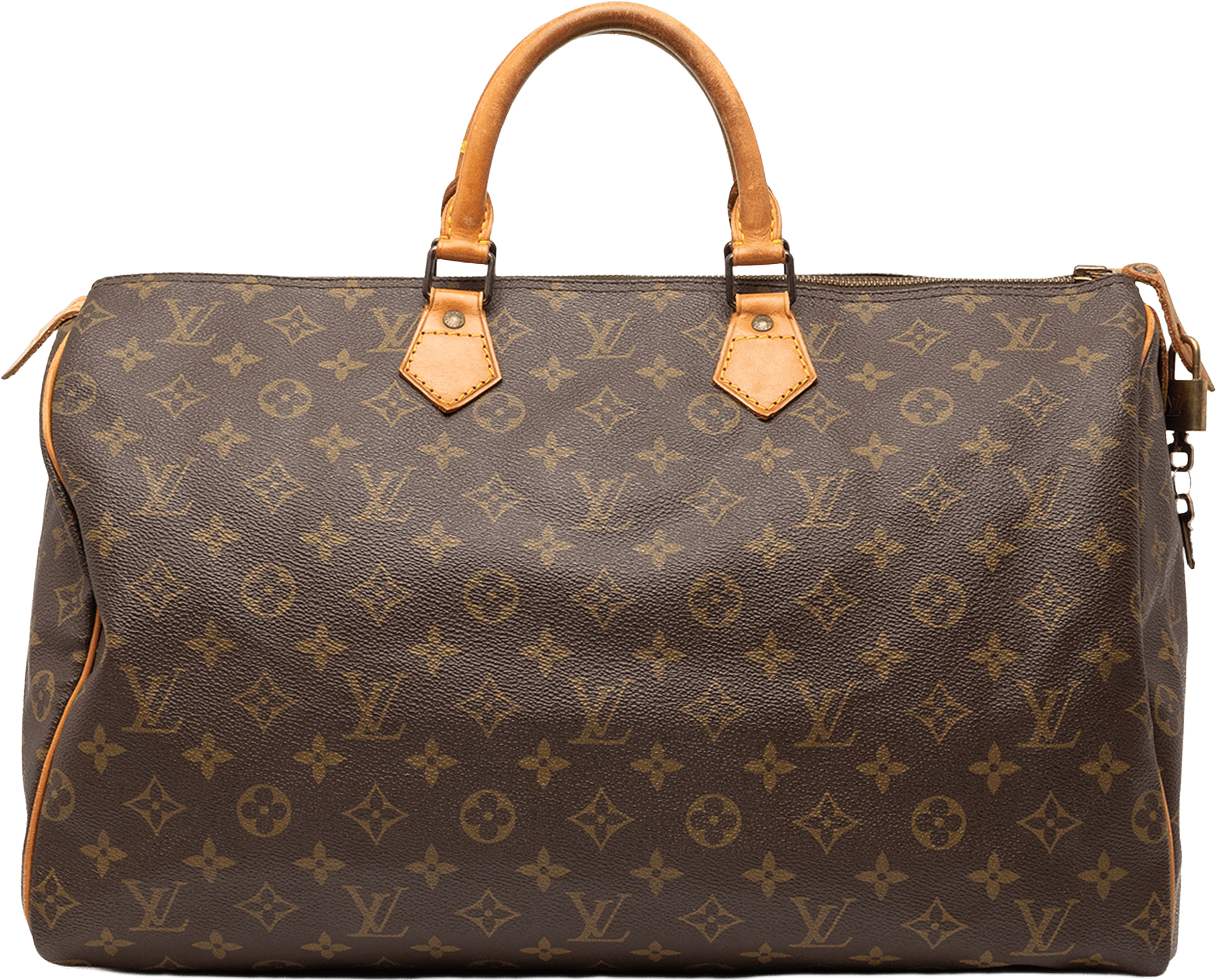 Louis Vuitton Monogram Speedy 40, från Luxclusif, i färgen brown.