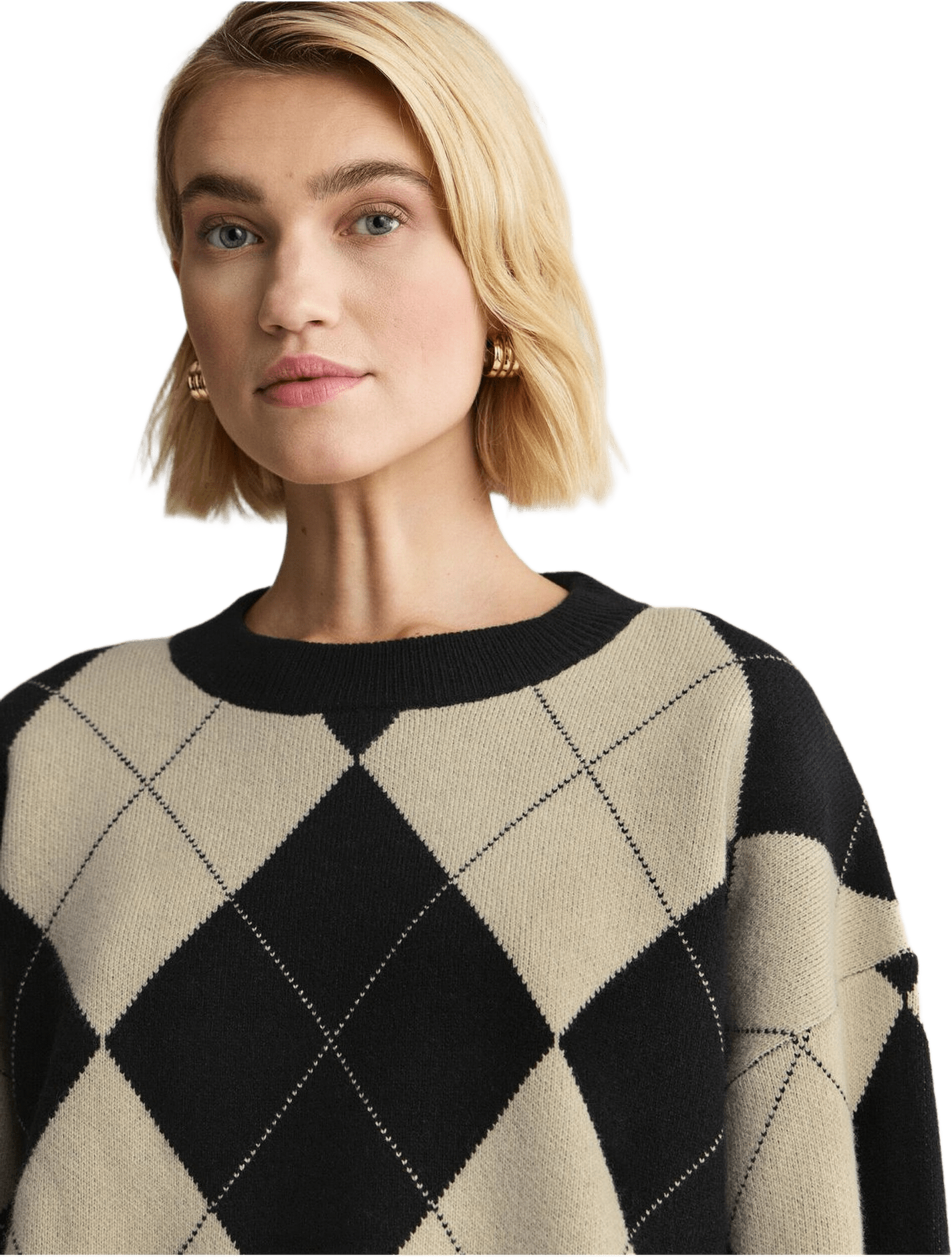 Argyletröja Laurel, från Newhouse, i färgen svart.