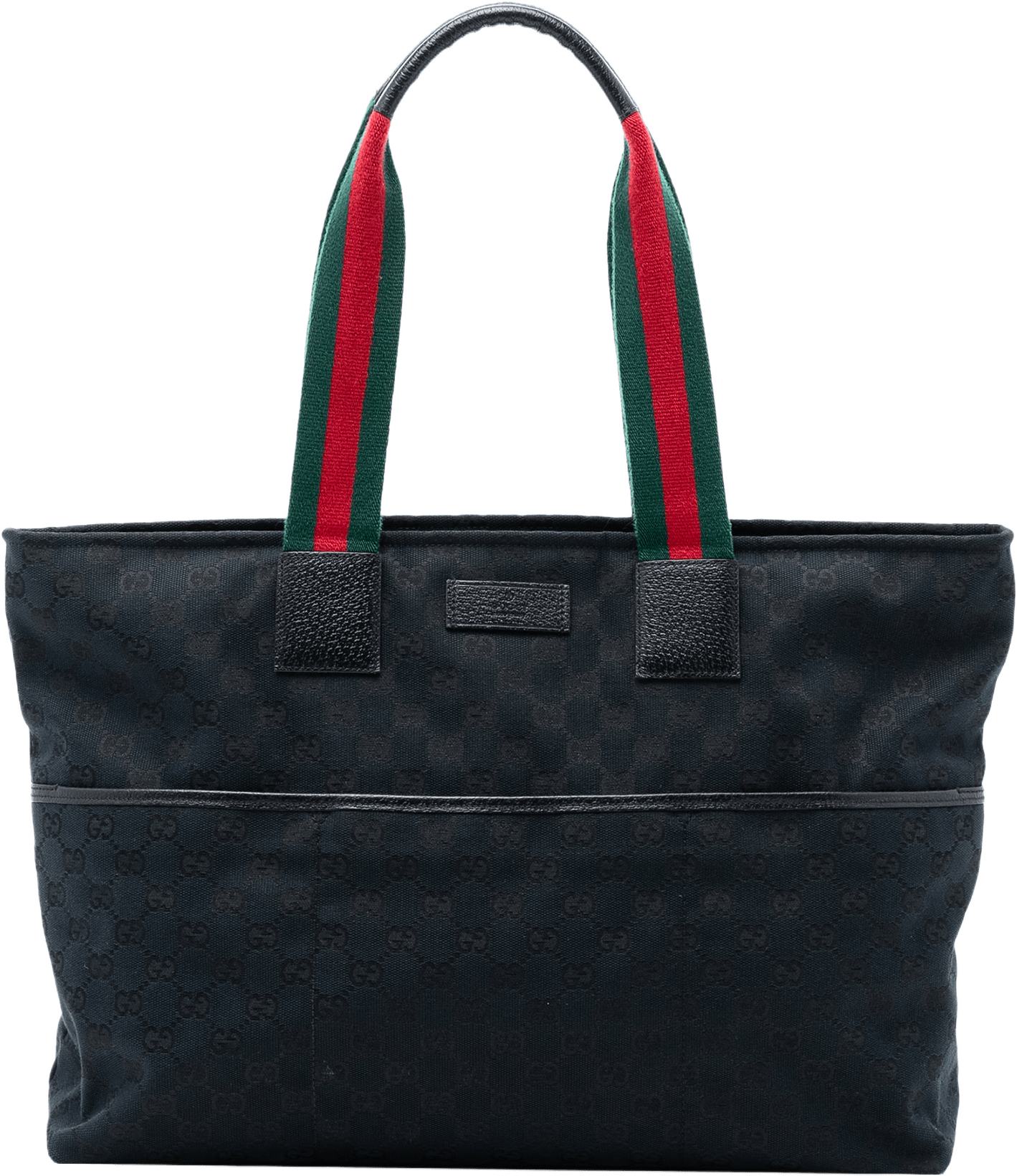 Gucci Gg Canvas Web Tote, från Luxclusif, i färgen navy.