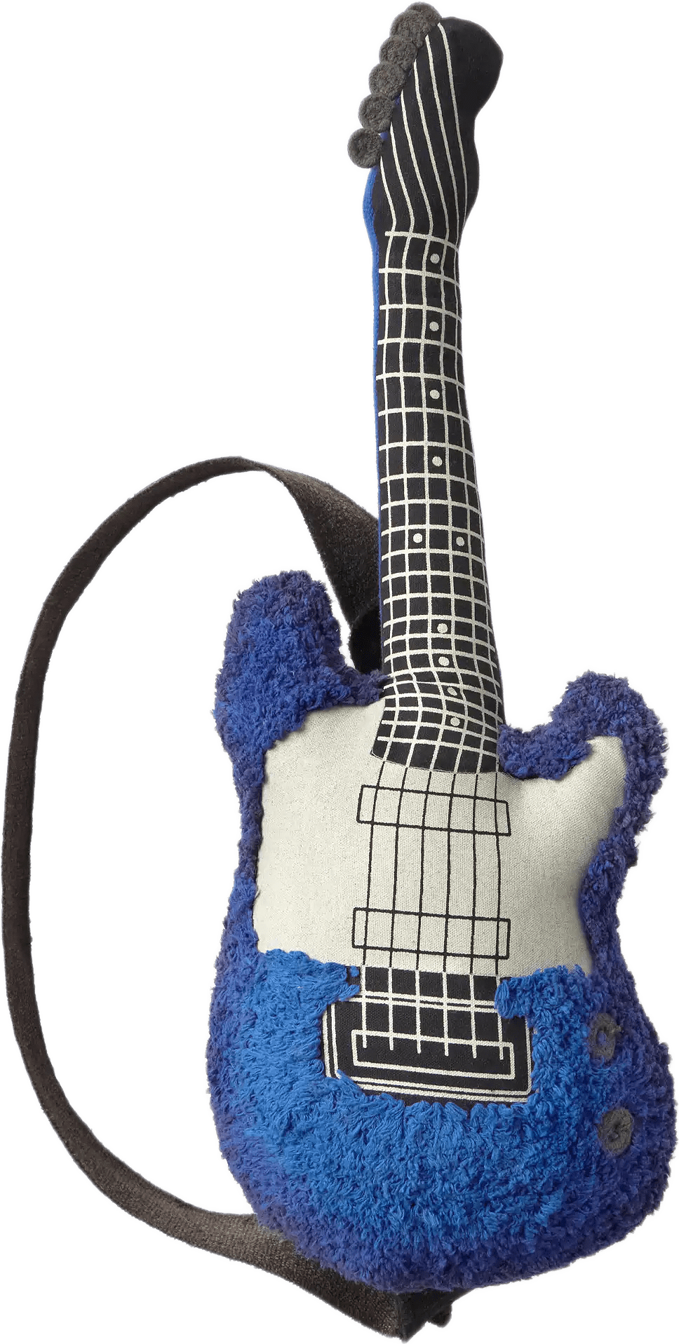 Golvkudde Elgitarr, från LORENA CANALS, i färgen elektrisk blå, svart, nador, marinblå, mörkgrå, natur, ljusblå.