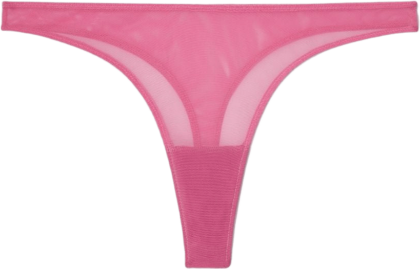 Mesh Thong, från Understatement, i färgen candy pink.