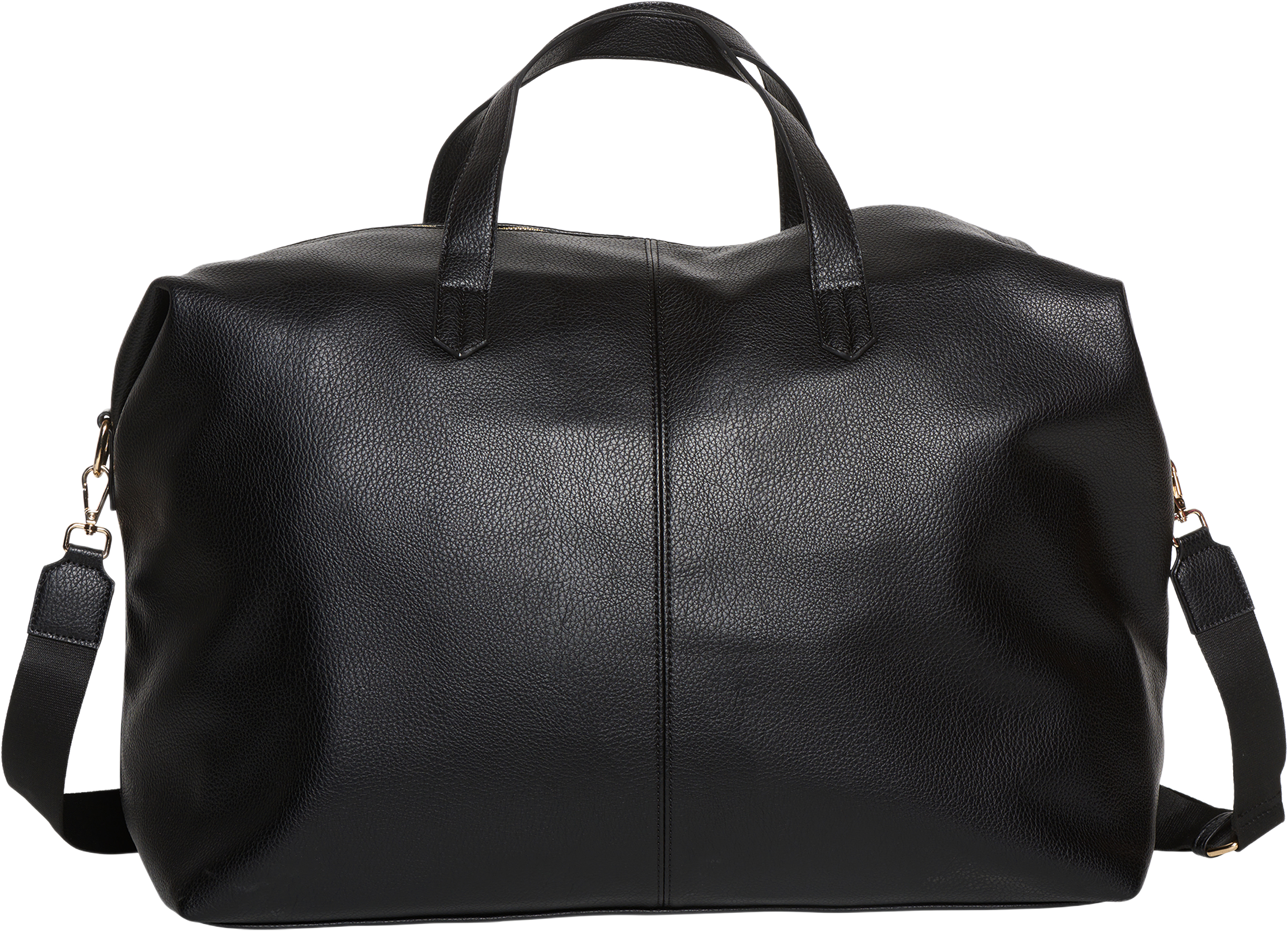 Holdall Medium Weekend Bag - Black Leather Look, från Noella, i färgen black leather look.