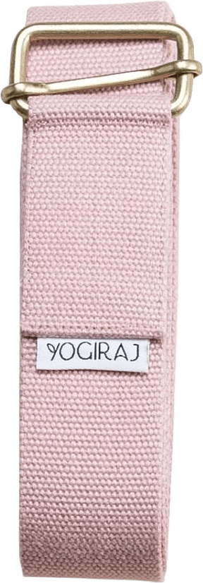 Yogabälte Yoga Belt Long, från Yogiraj, i färgen rosa.