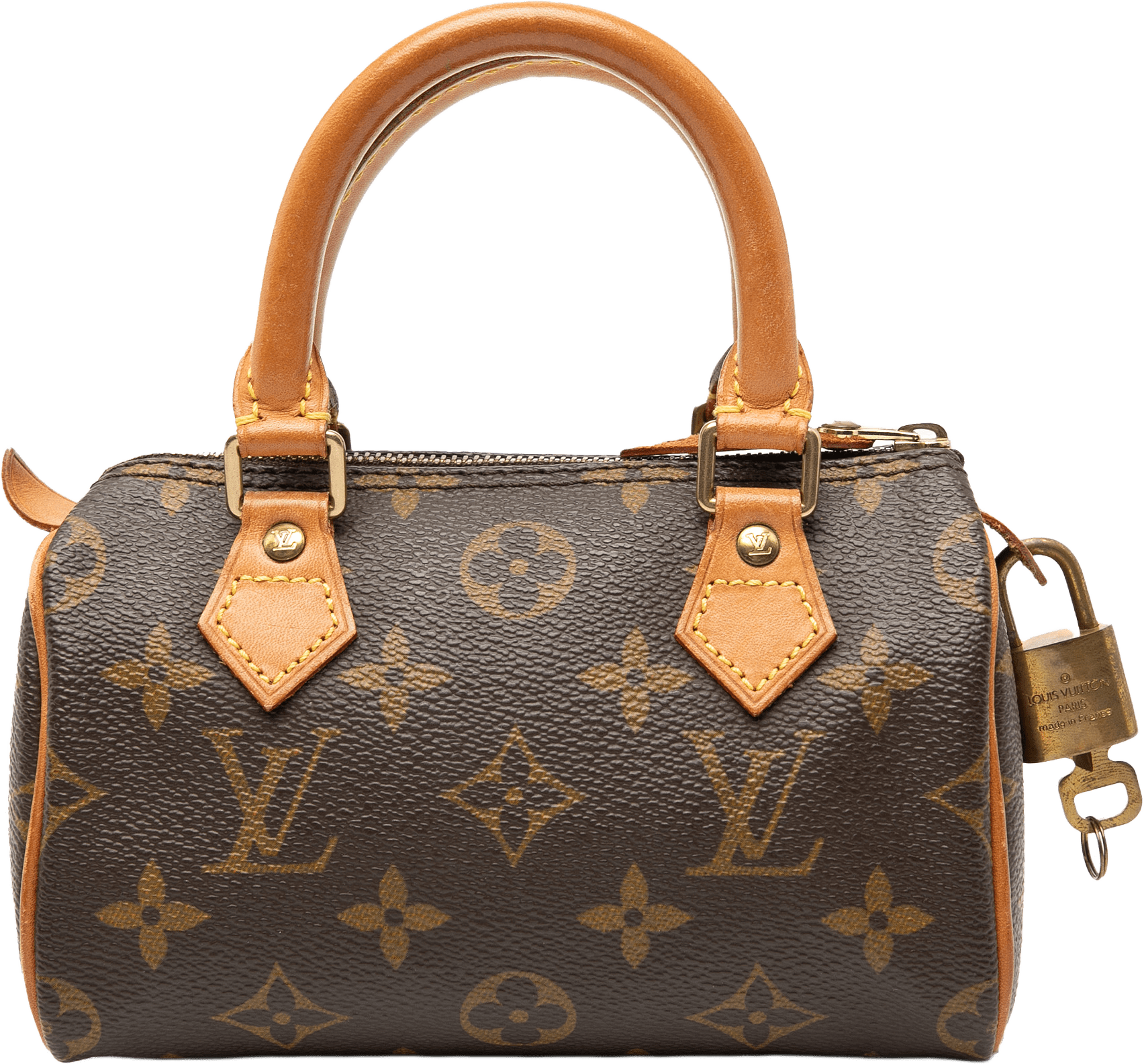 Louis Vuitton Monogram Mini Speedy Hl, från Luxclusif, i färgen brown.