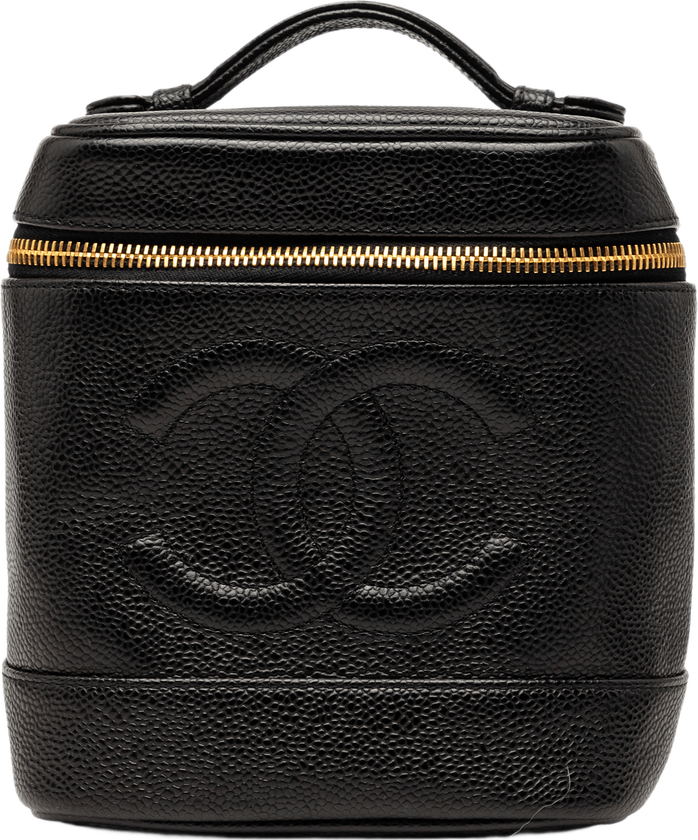 Chanel Cc Caviar Vanity Bag, från Luxclusif, i färgen black.