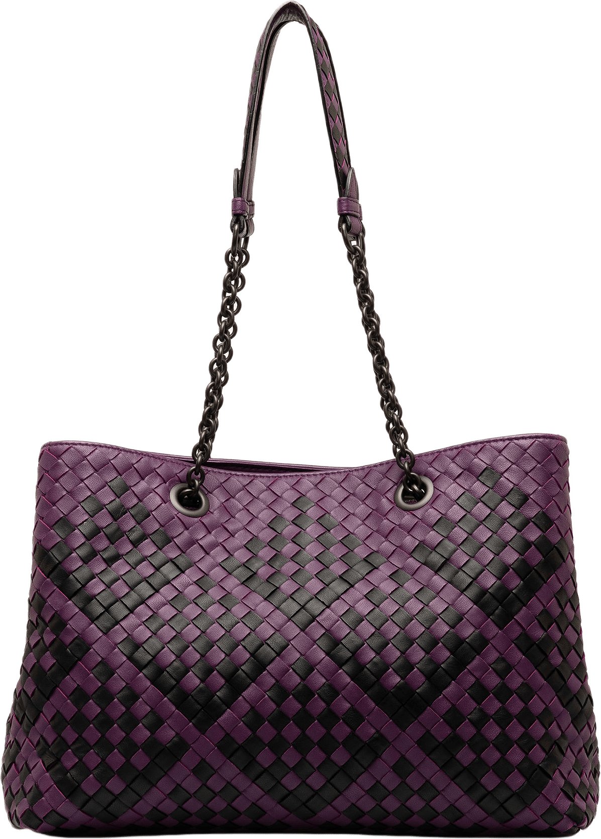 Bottega Veneta Medium Intrecciato Double Chain Tote
