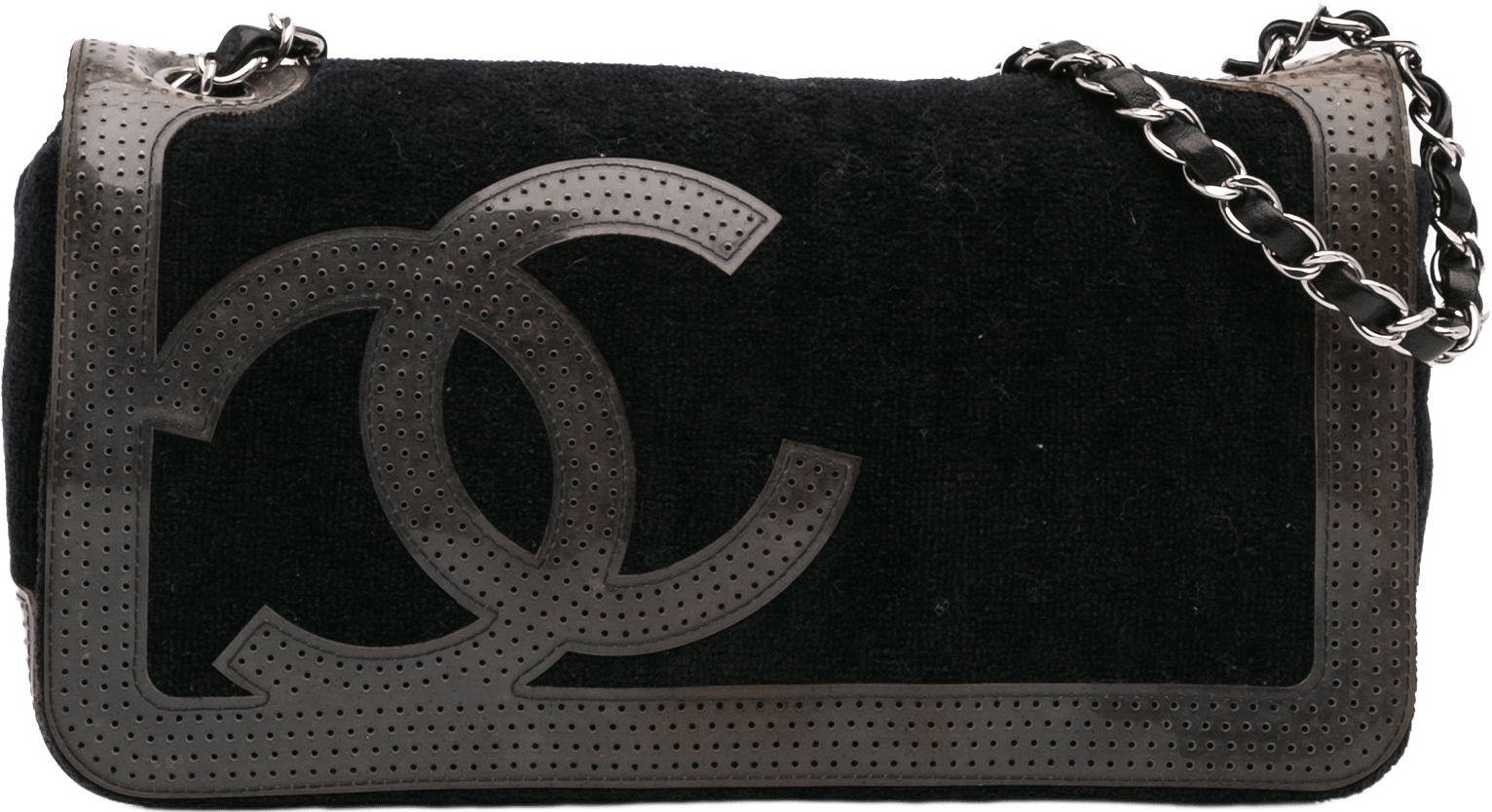 Chanel Terry Cloth Cc Sport Line Shoulder Bag