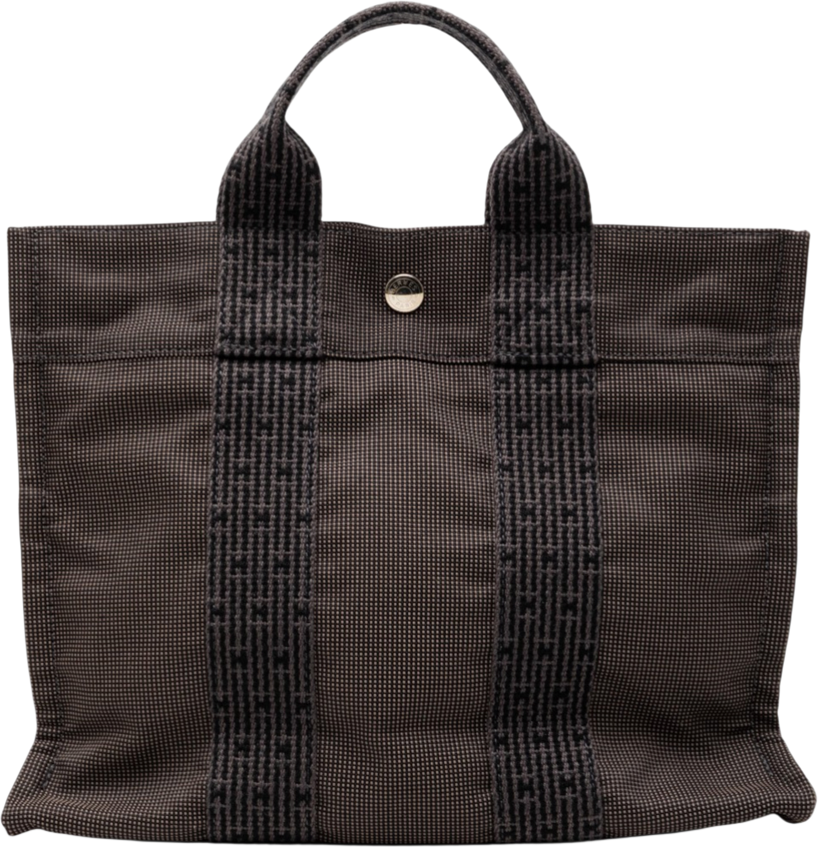 Hermès Canvas Herline Pm, från Luxclusif, i färgen dark gray.