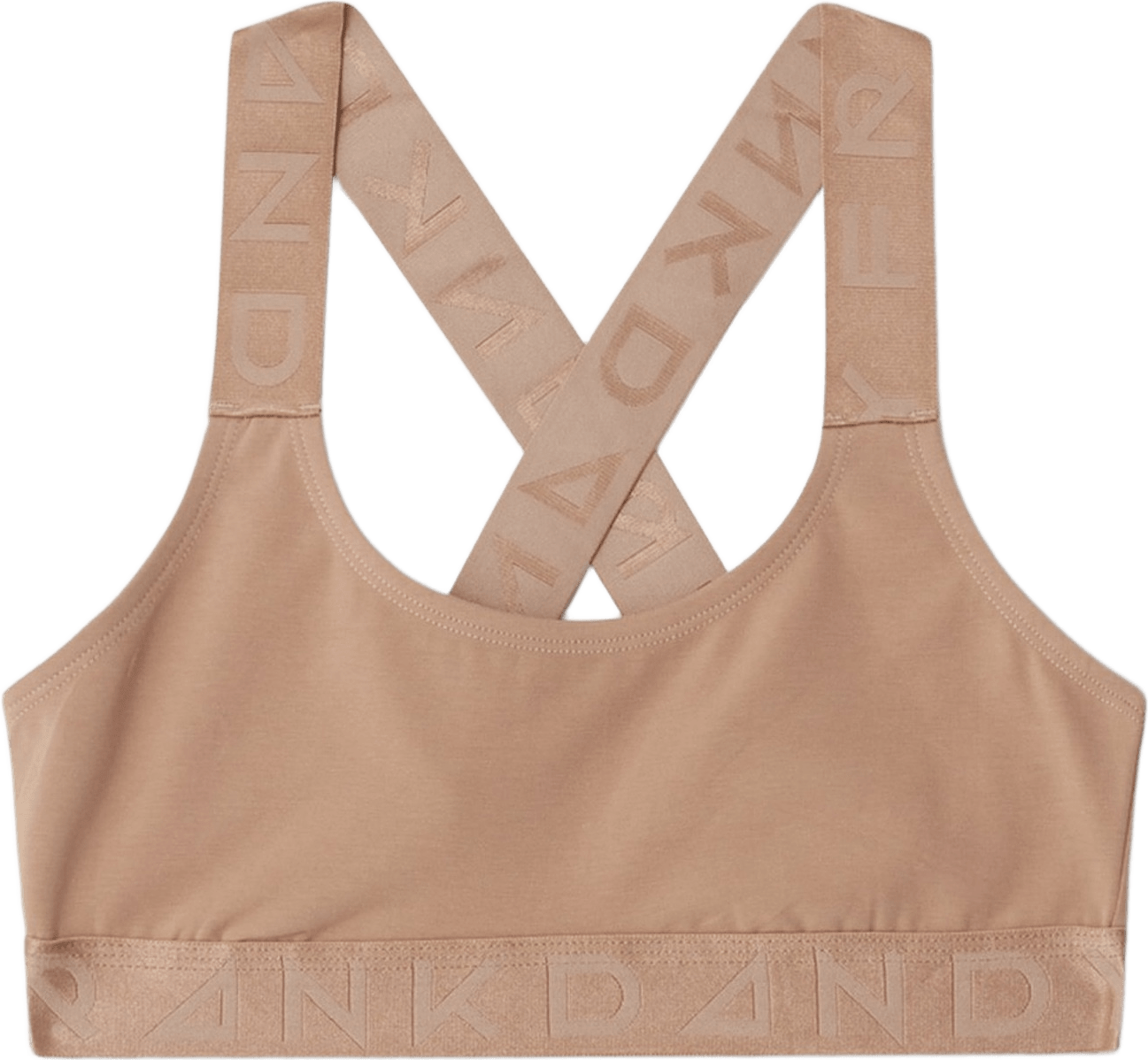Women's Legend Organic Bralette, från Frank Dandy, i färgen dark beige.