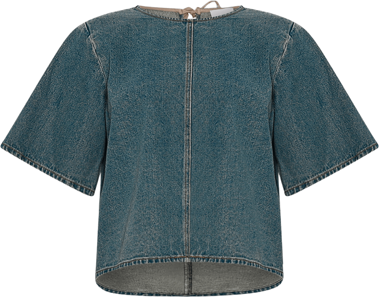 Kameko Blouse - Vintage Blue Wash