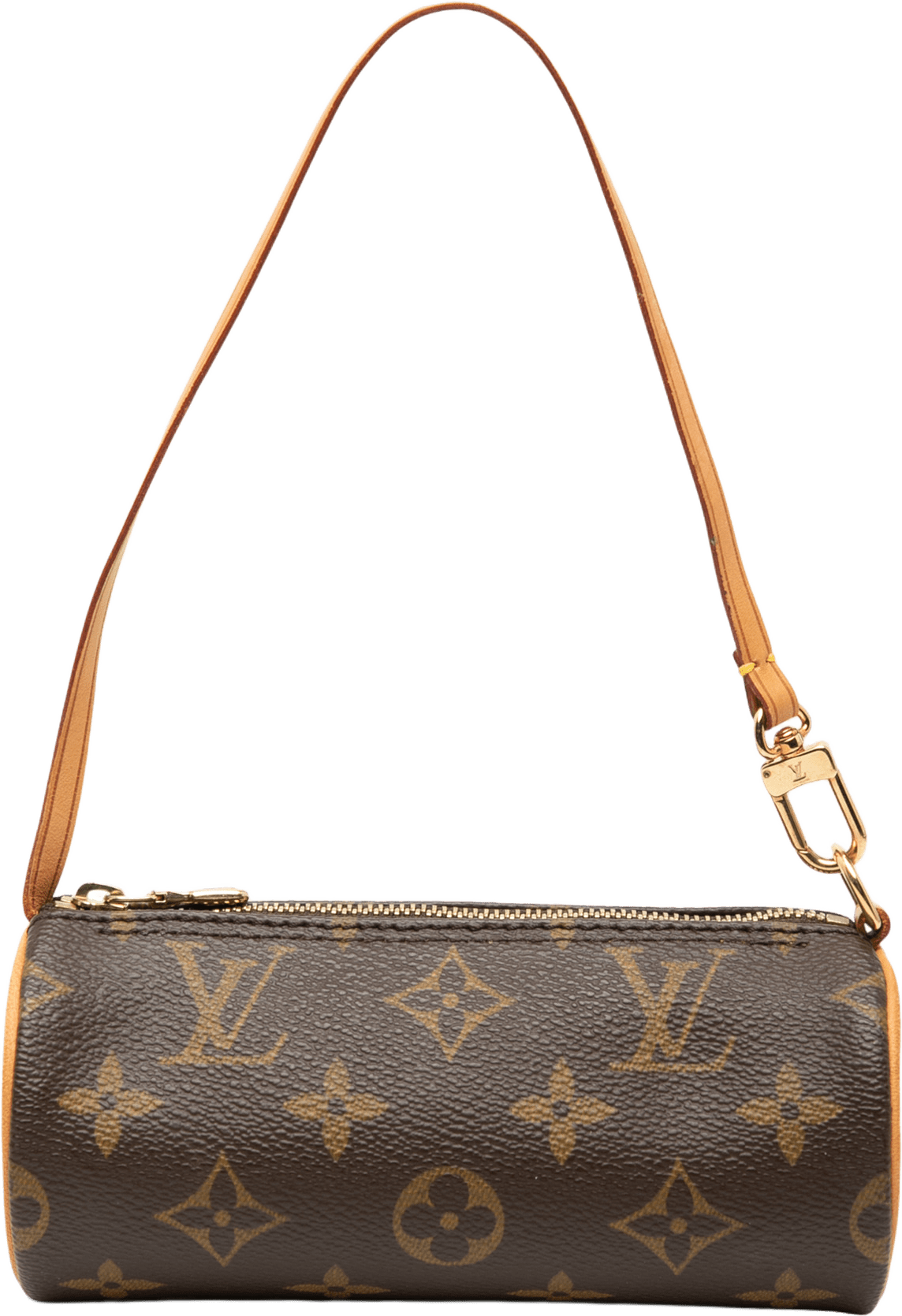 Louis Vuitton Monogram Papillon Pochette, från Luxclusif, i färgen brown.