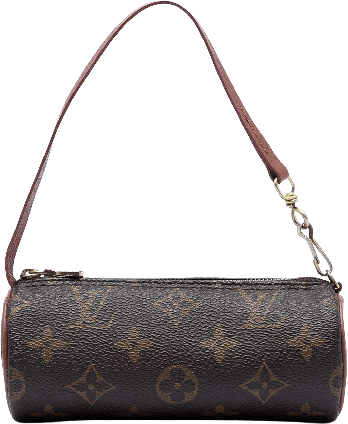 Louis Vuitton Monogram Papillon Pochette, från Luxclusif, i färgen brown.