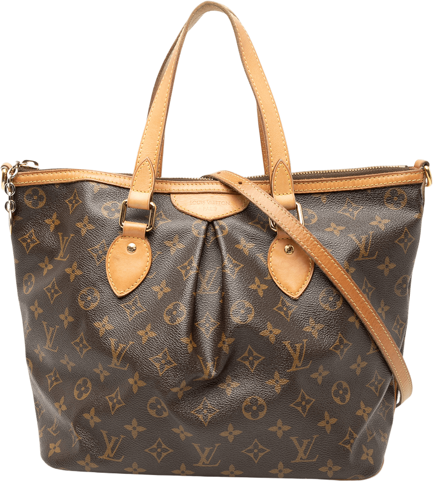 Louis Vuitton Monogram Palermo Pm, från Luxclusif, i färgen brown.