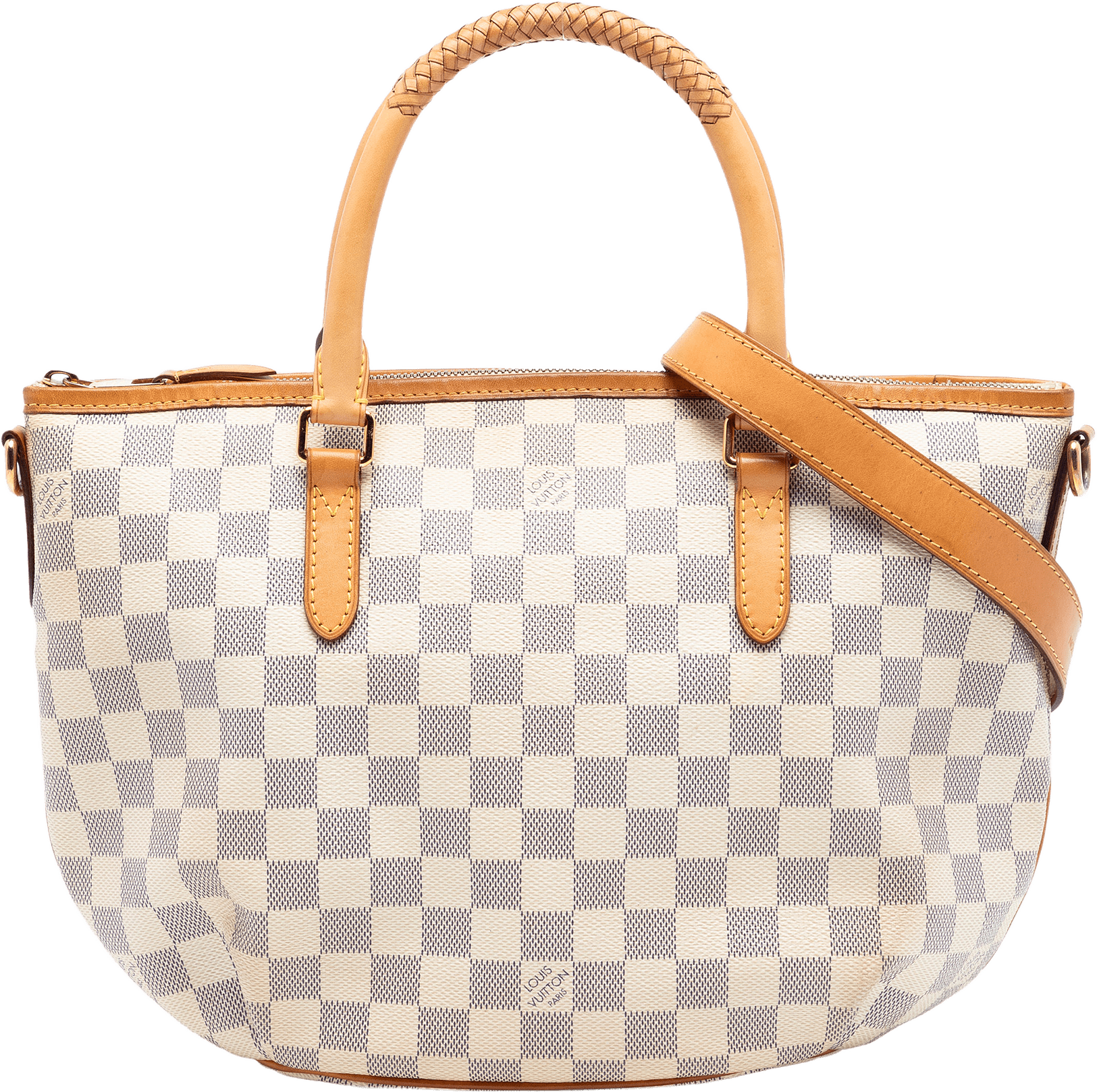 Louis Vuitton Damier Azur Riviera Pm, från Luxclusif, i färgen white.