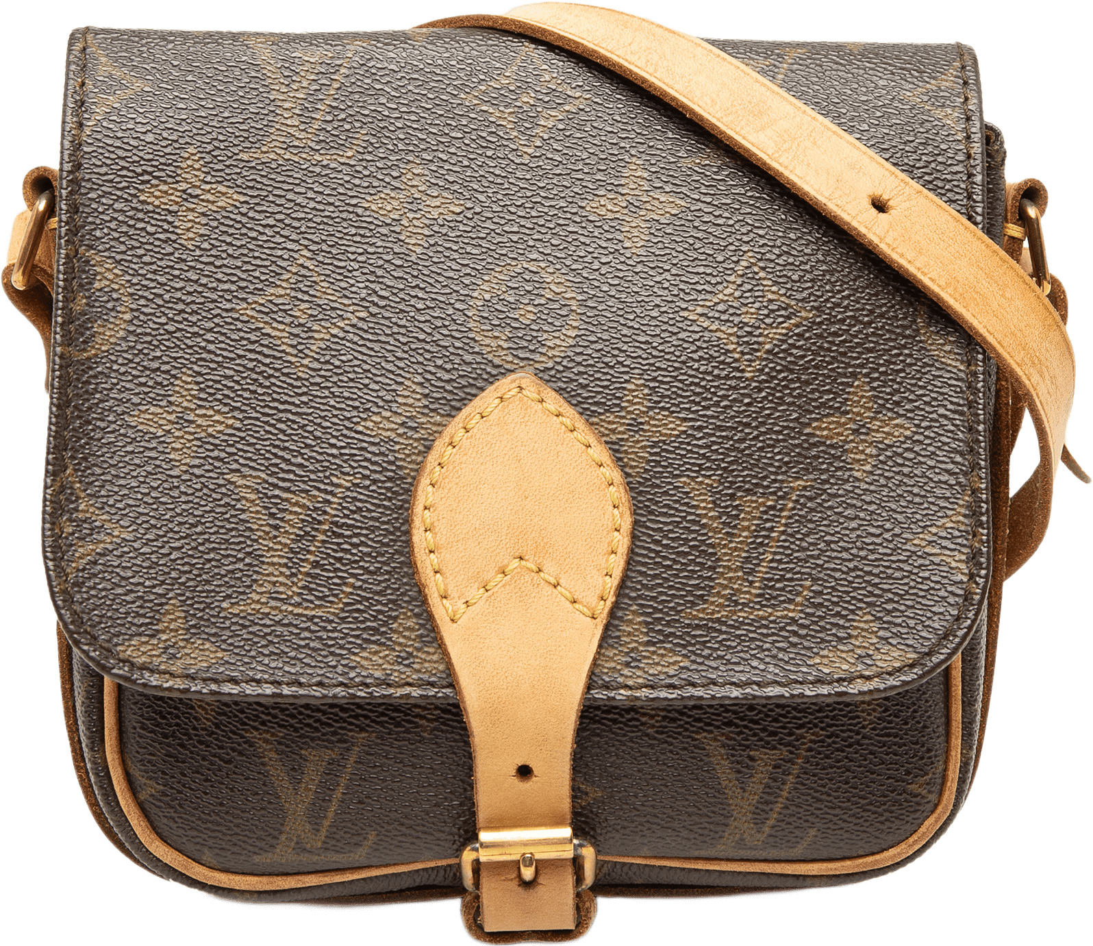 Louis Vuitton Monogram Cartouchiere Pm, från Luxclusif, i färgen brun.