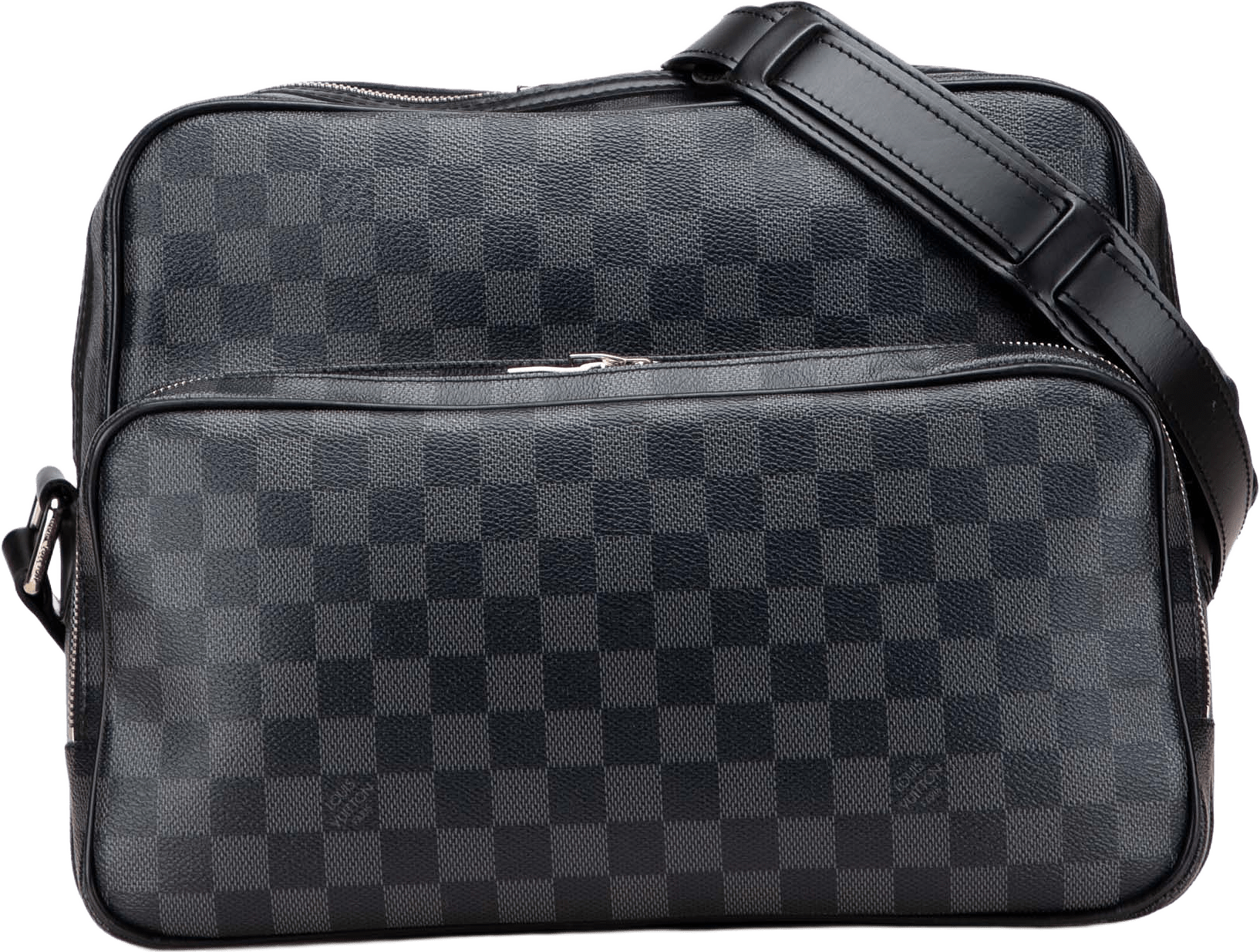Louis Vuitton Damier Graphite Sac Leoh, från Luxclusif, i färgen black.