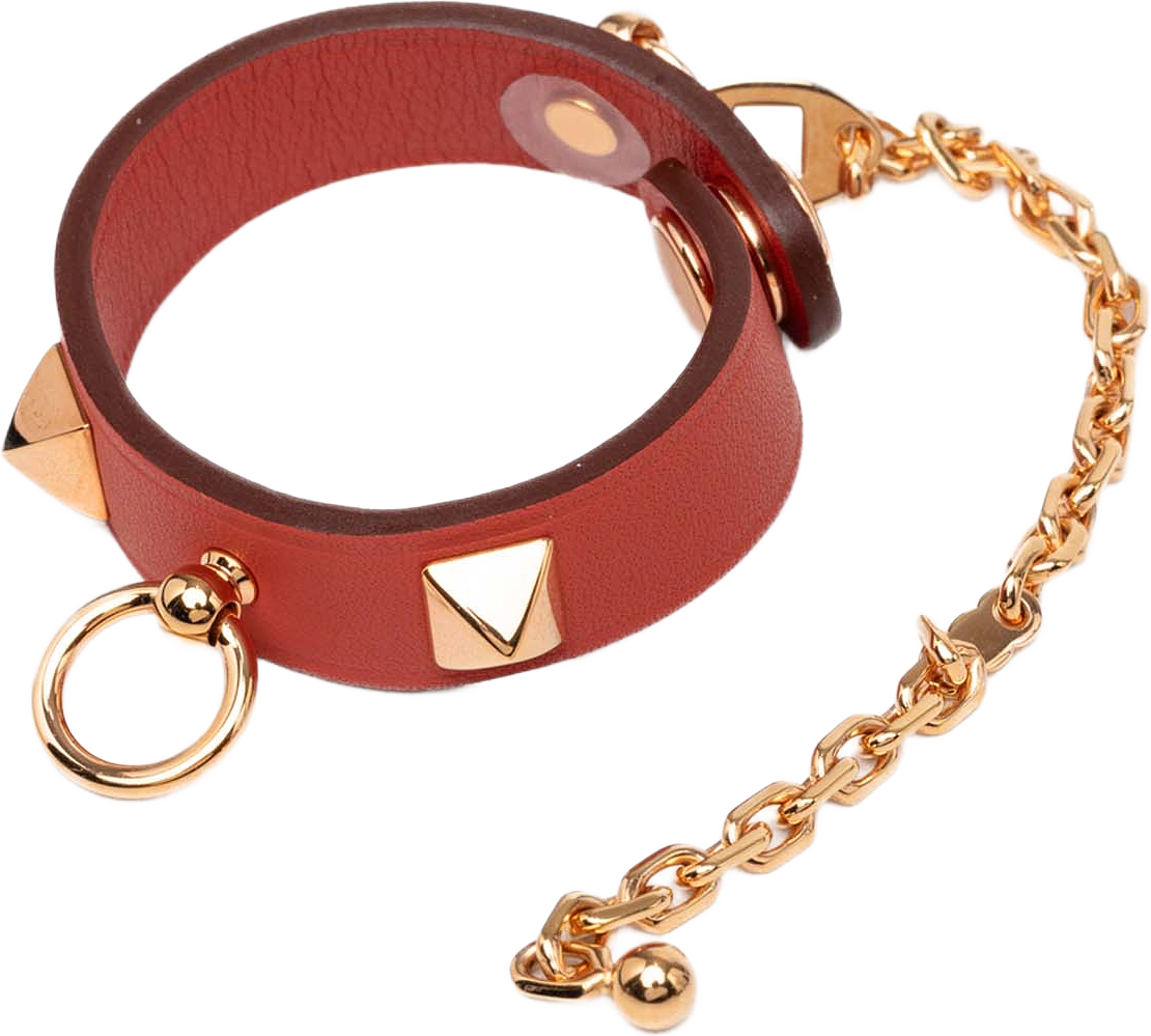 Hermès Swift Rivale Glove Clip, från Luxclusif, i färgen röd.