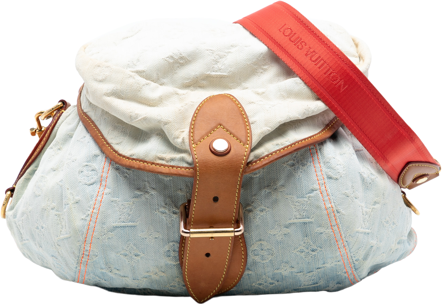 Louis Vuitton Monogram Denim Sunshine, från Luxclusif, i färgen light blue.