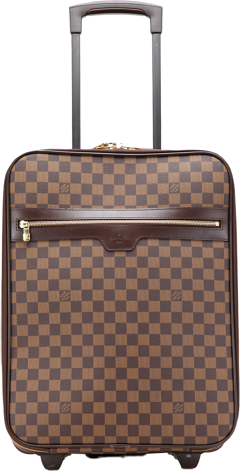 Louis Vuitton Damier Ebene Pegase 45, från Luxclusif, i färgen brown.