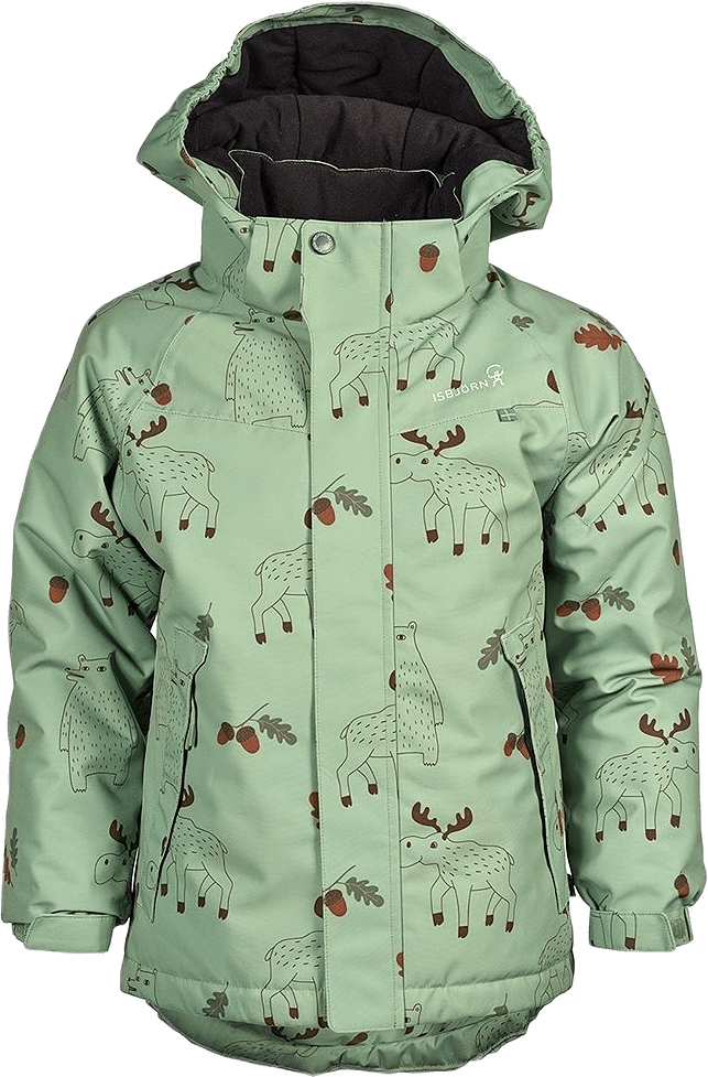 Isbjörn Harry & Friends Vinterjacka 86cl-128cl, från ISBJÖRN of Sweden, i färgen pistachio.