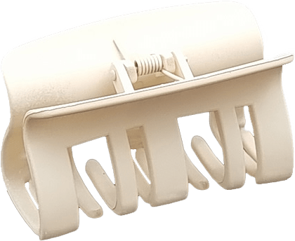 Gummerad  Rektangulär Klämma 8 Cm, från Complement, i färgen white.